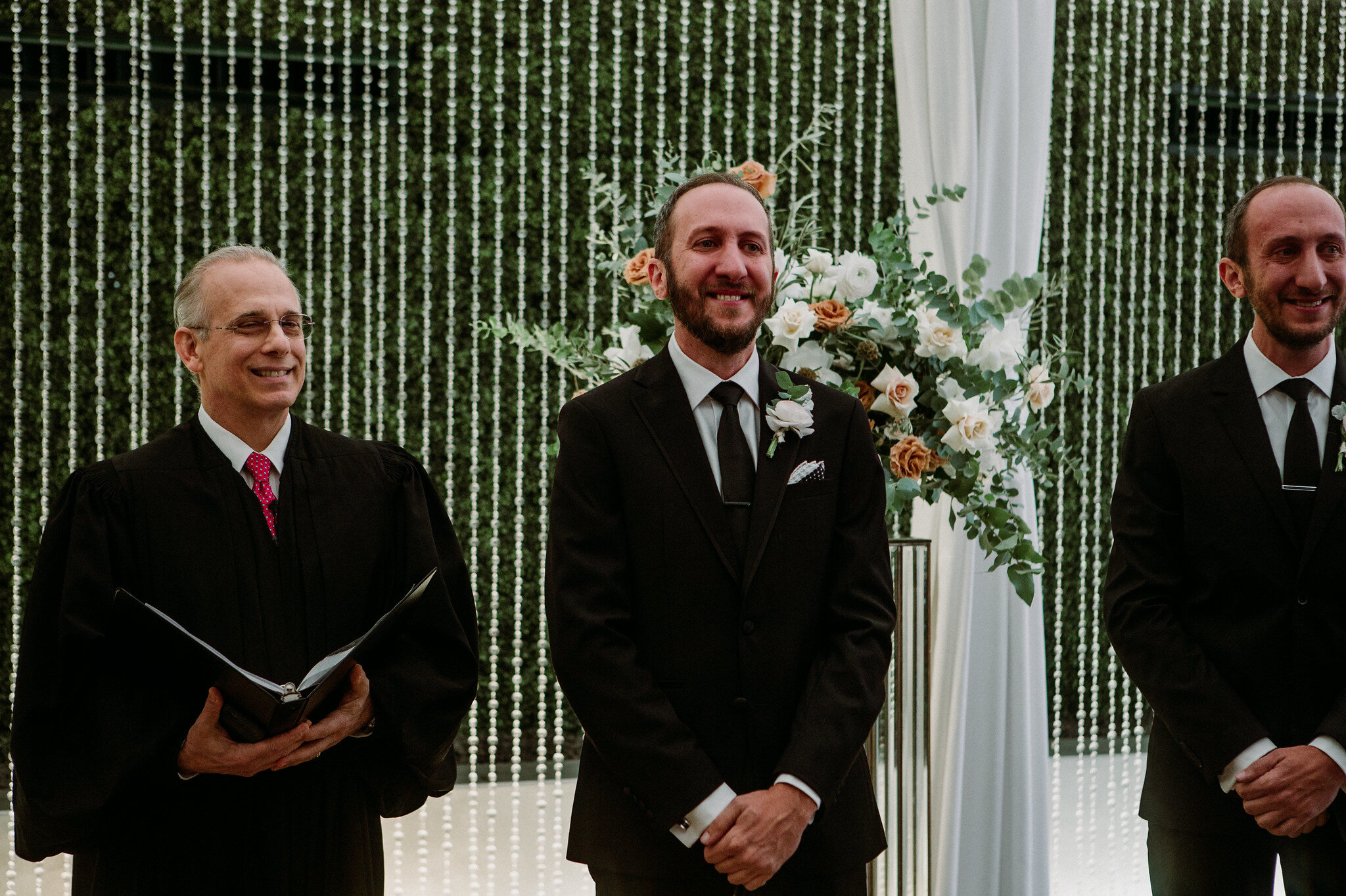 Wedding ceremony at The Sam Houston Hotel (Houston TX)