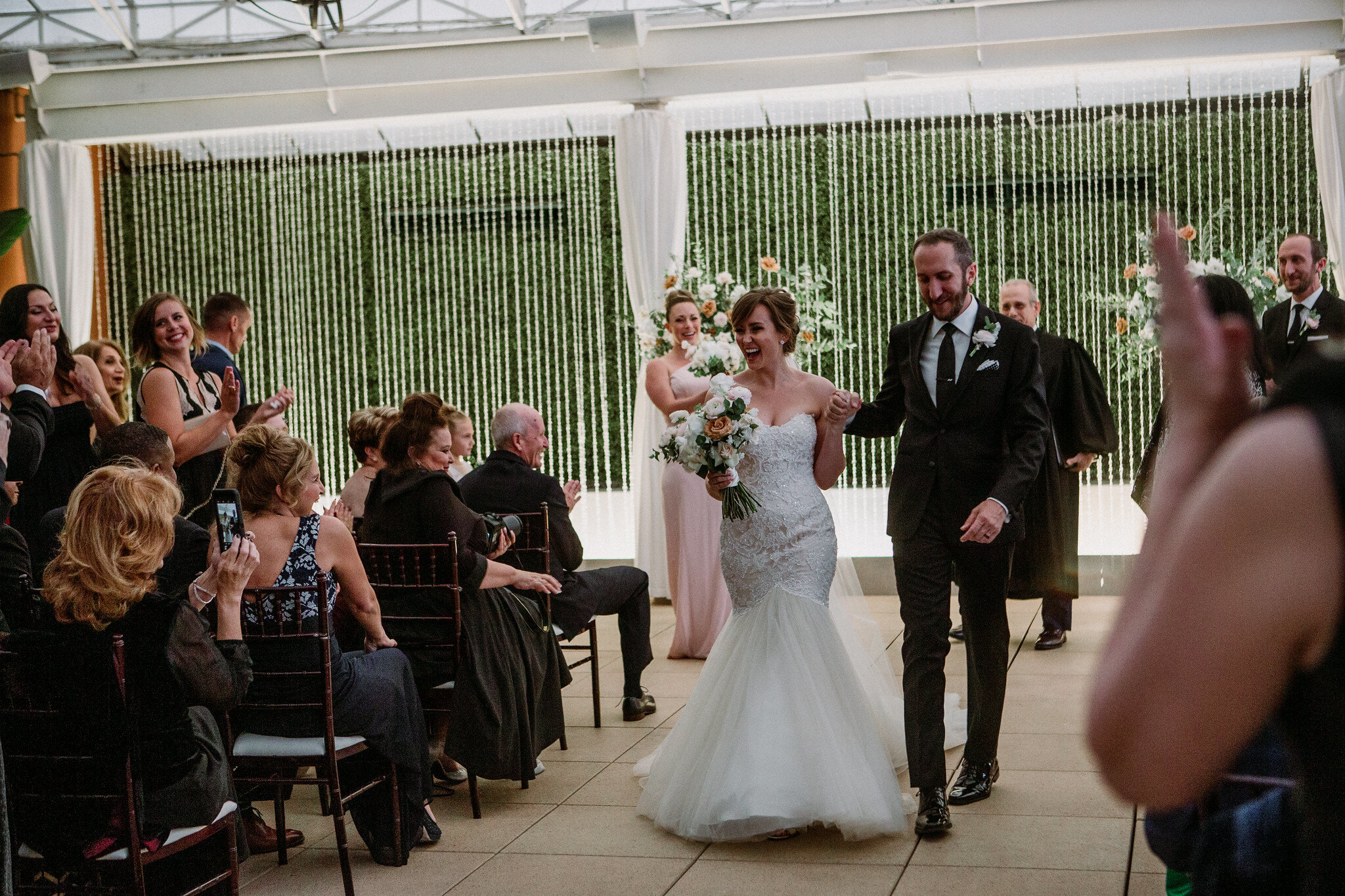 Wedding ceremony at The Sam Houston Hotel (Houston TX)