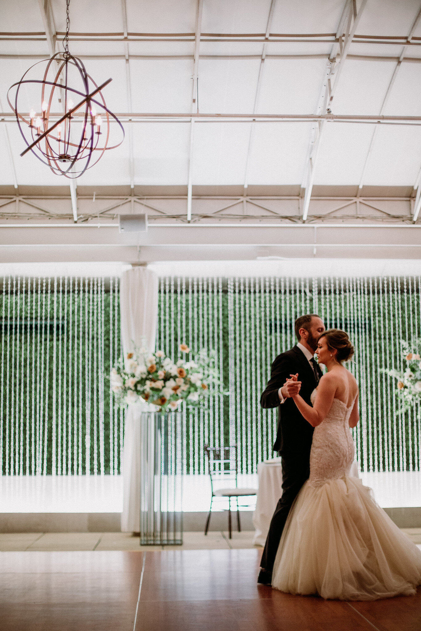 Bride and groom first dance. Reception. Wedding at The Sam Houston Hotel (Houston TX)