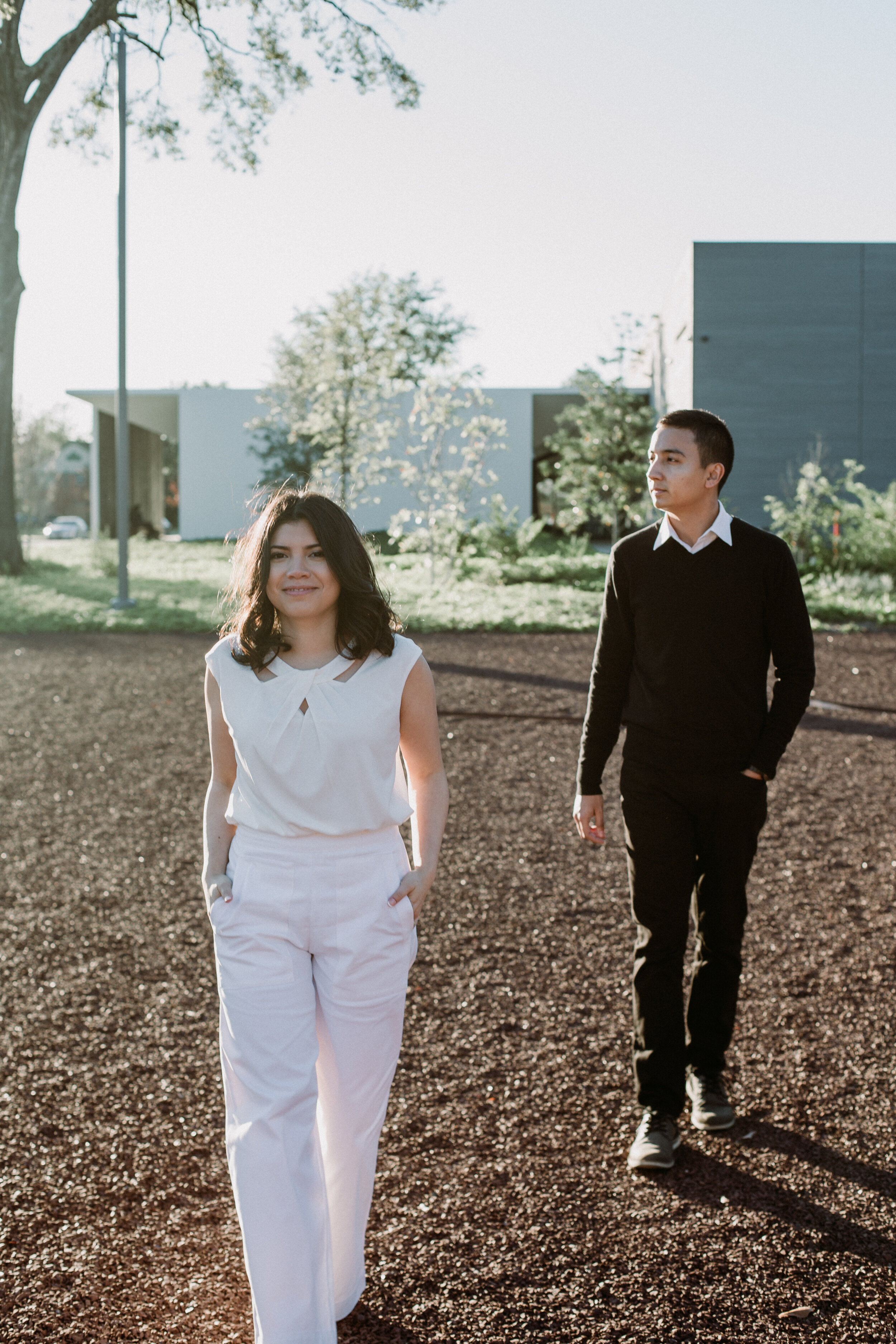 Engagement Photo Session at Menil Park (Houston, TX)