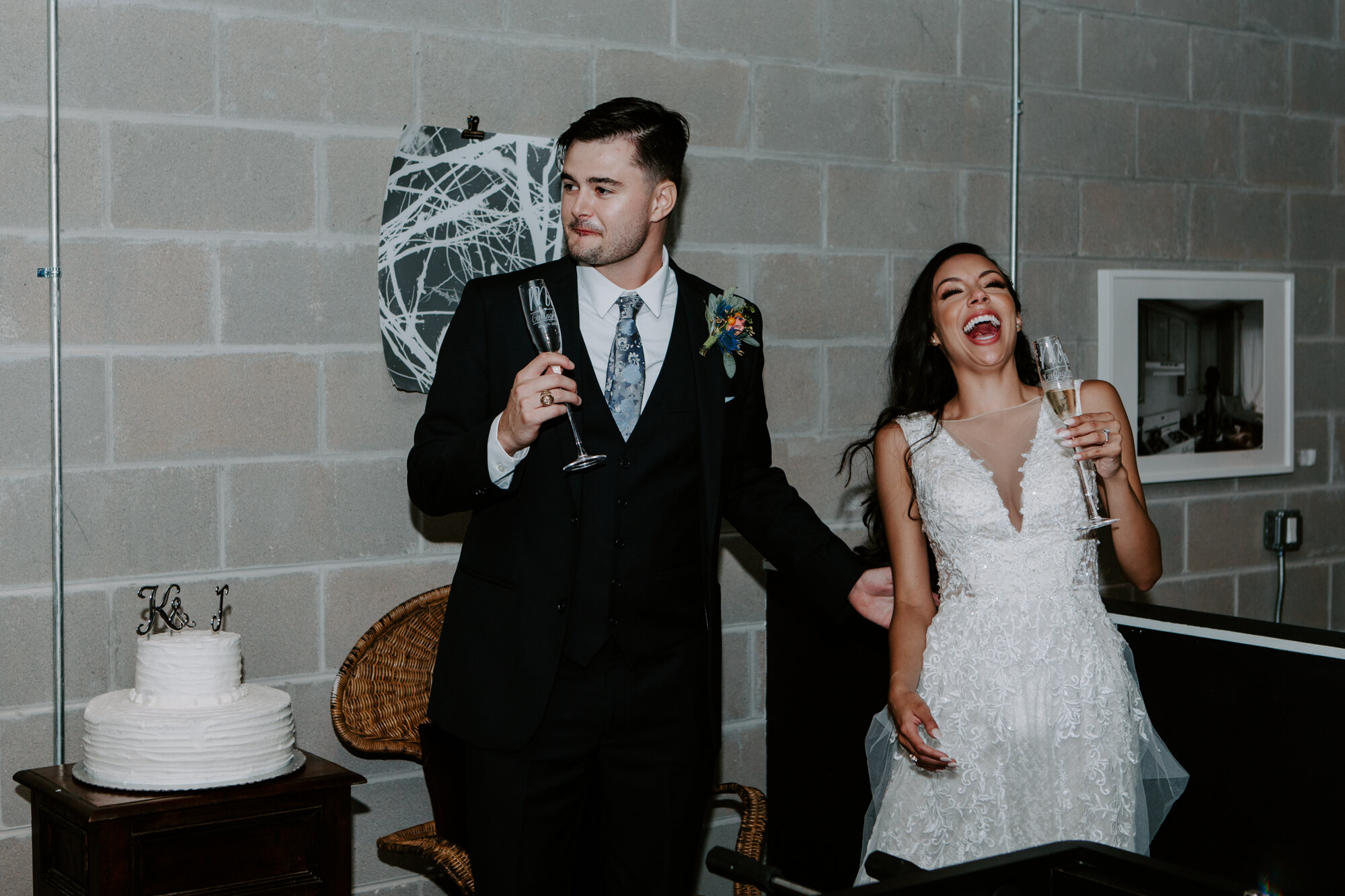 Toasts and speeches, Vivacious Wedding Reception at Texas Avenue BNB
