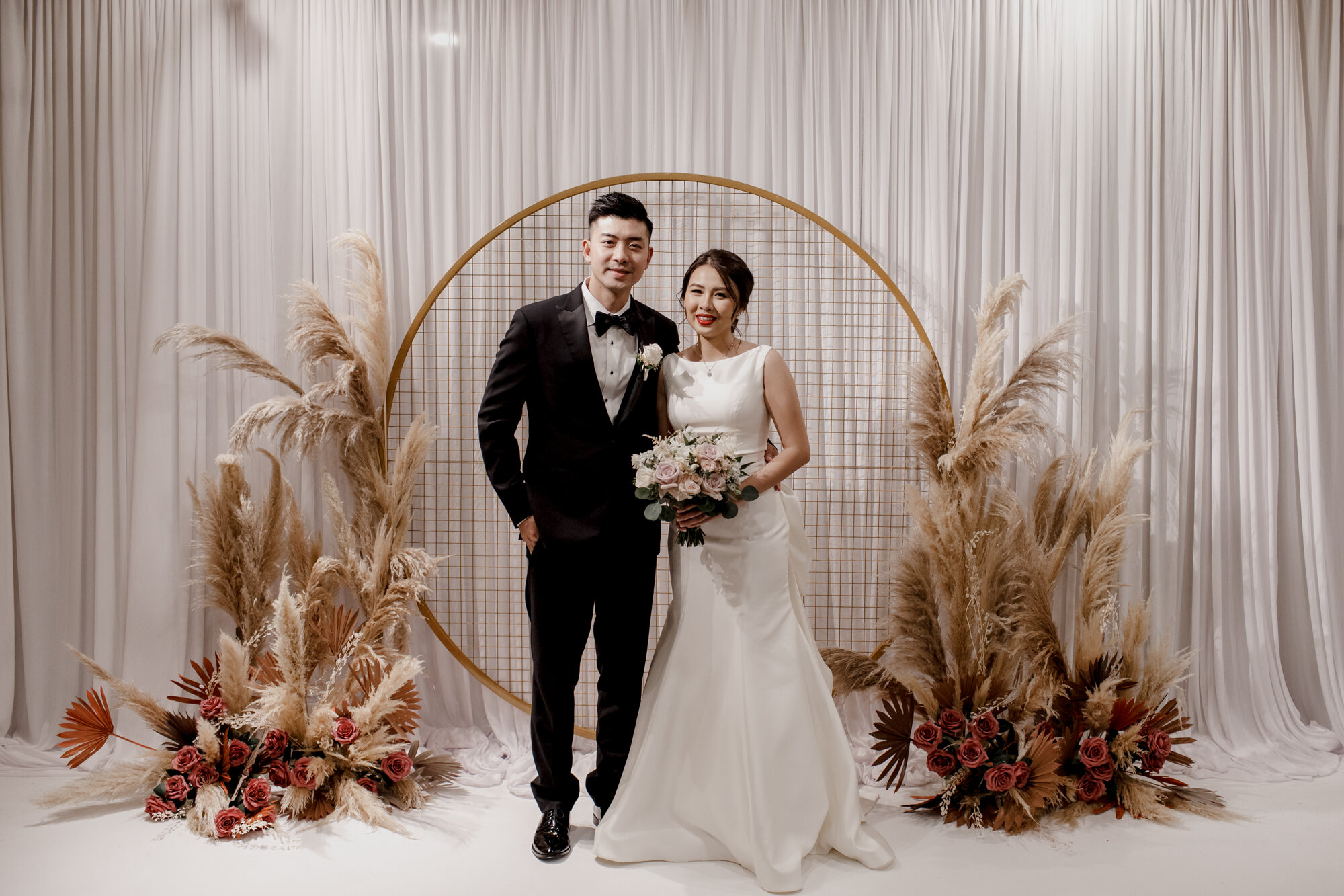 Bride and groom at Urban Elegant East Asian Wedding at Chateau De L’Amour