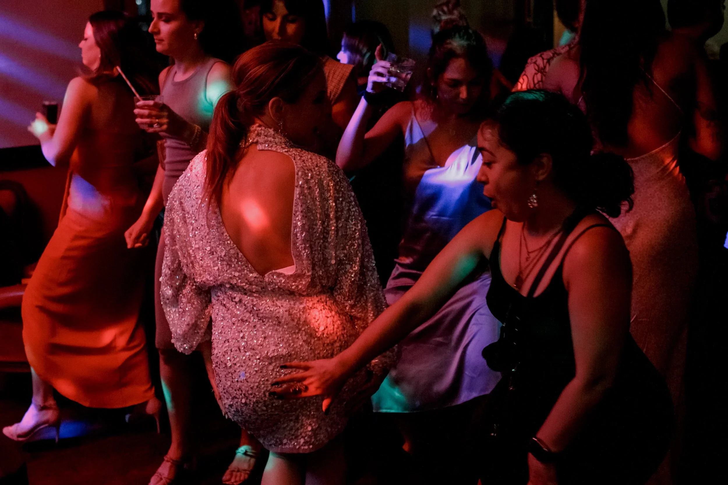 Dance floor party reception