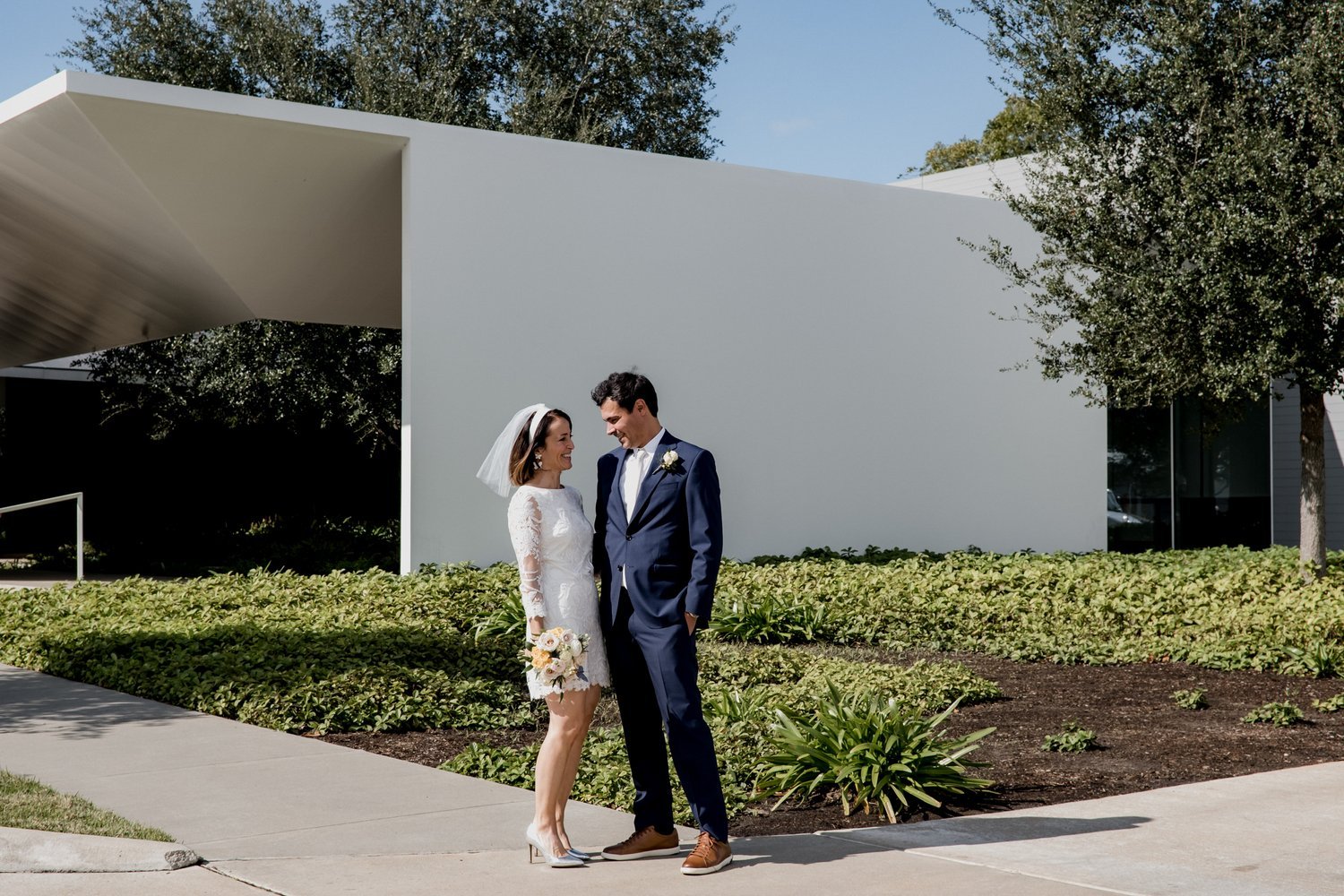 Menil collection micro wedding elopement Houston
