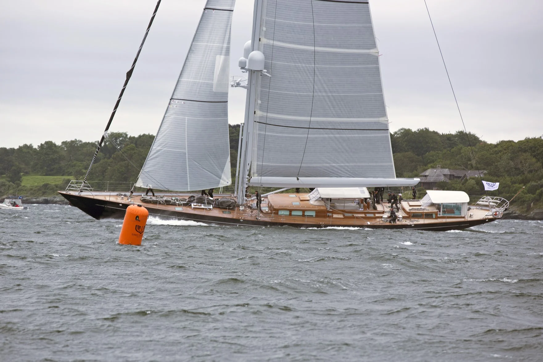 ACTION wins Class A in the 2017 Candy Store Cup Superyacht Regatta. Photo: Billy Black