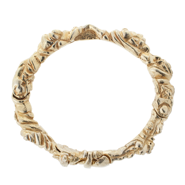 Green Gold Floral Bracelet