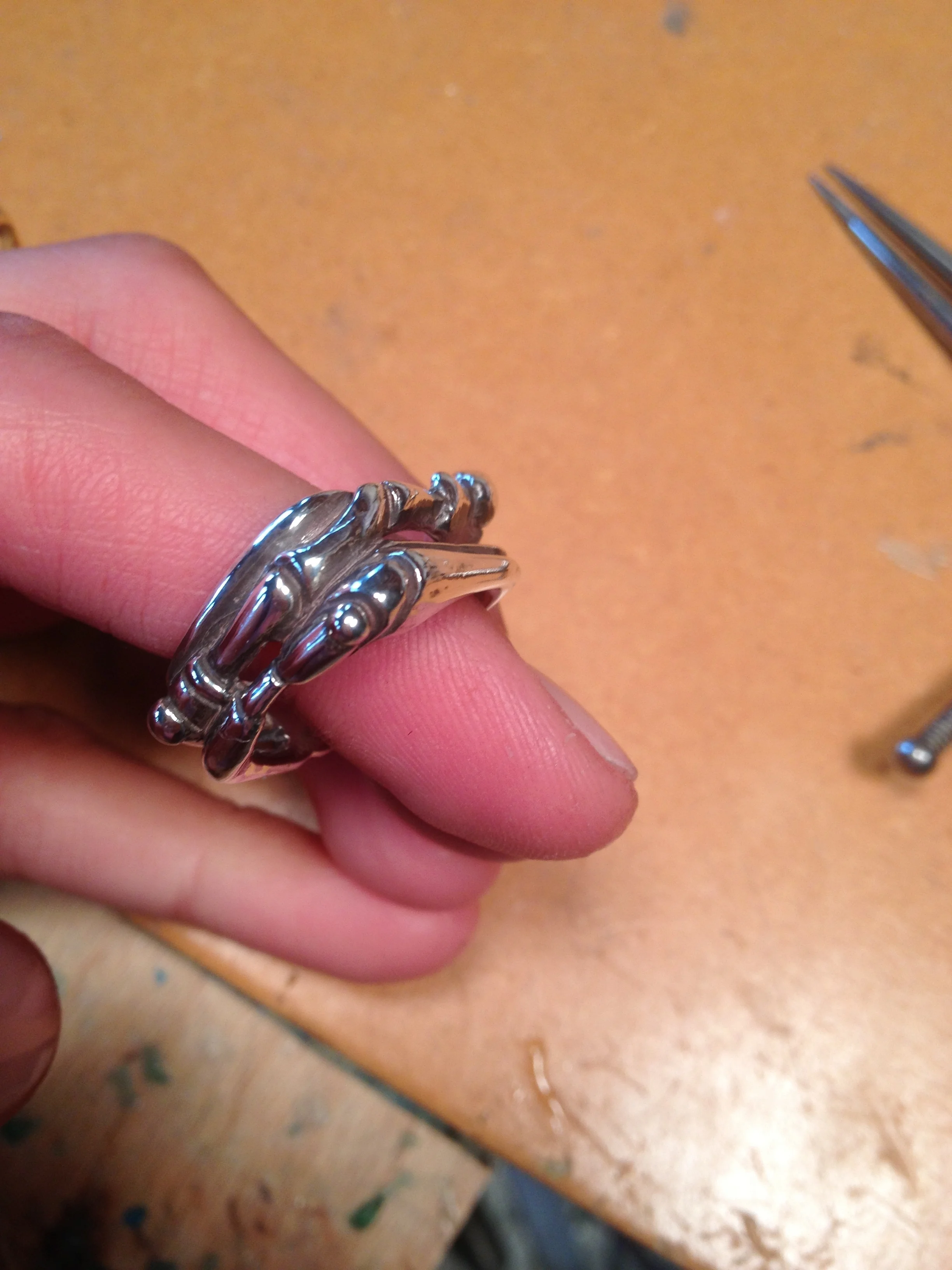 Sterling Silver Crab Ocean Ring 