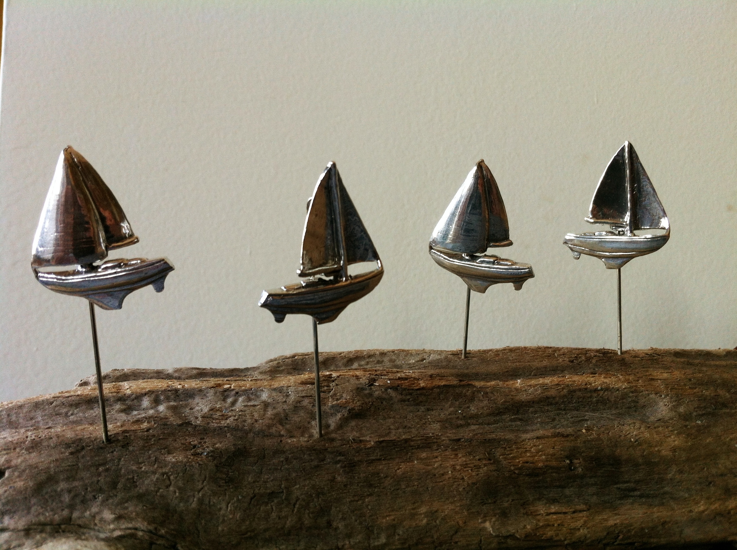 Sterling Silver Sailboat Boat Pin Men's Accessories