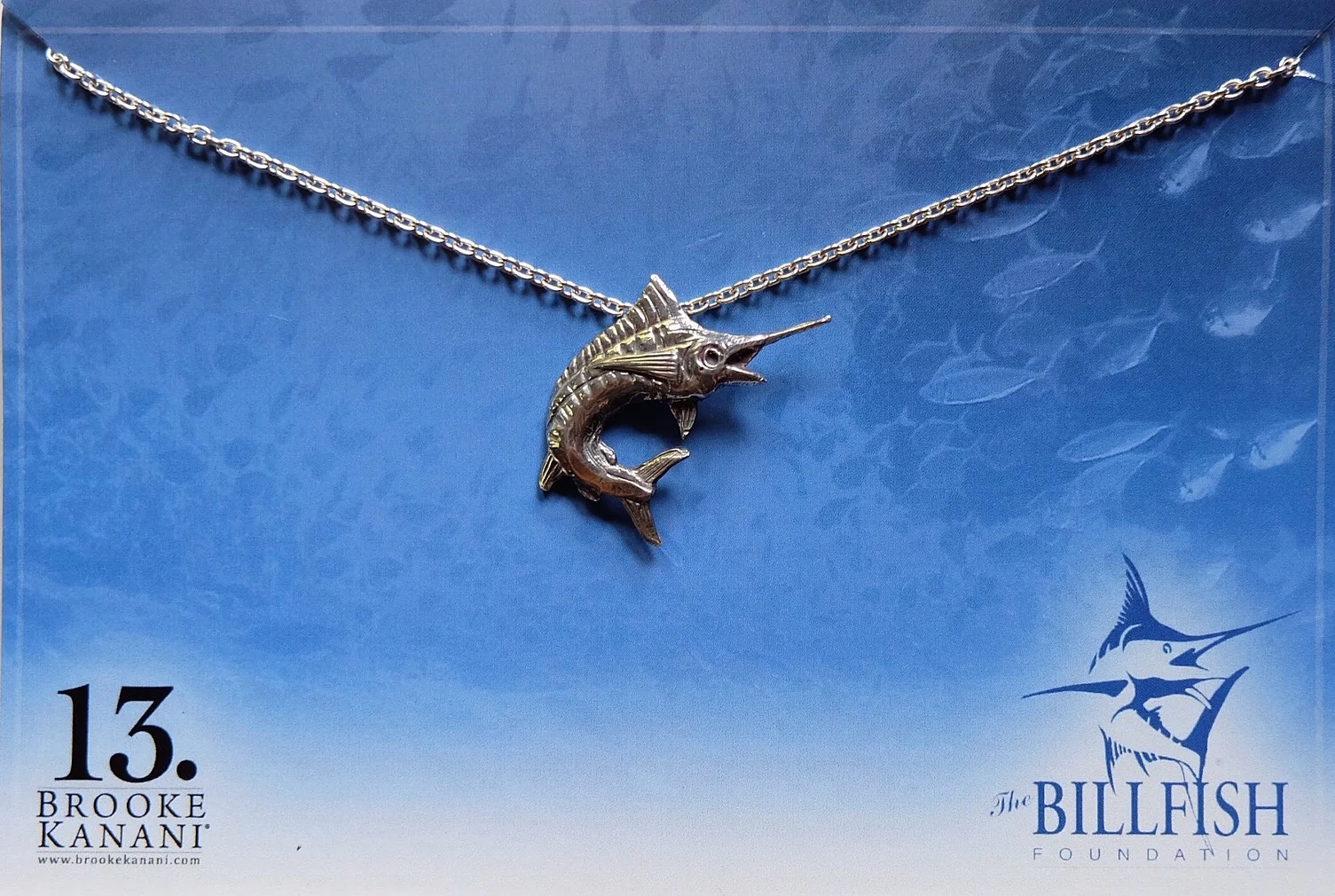 Marlin Billfish Fish Pendant Jewelry