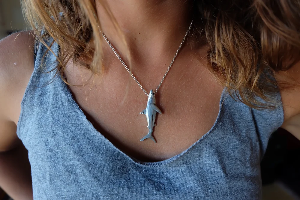 OCEARCH Large White Shark Pendant • BROOKE KANANI®