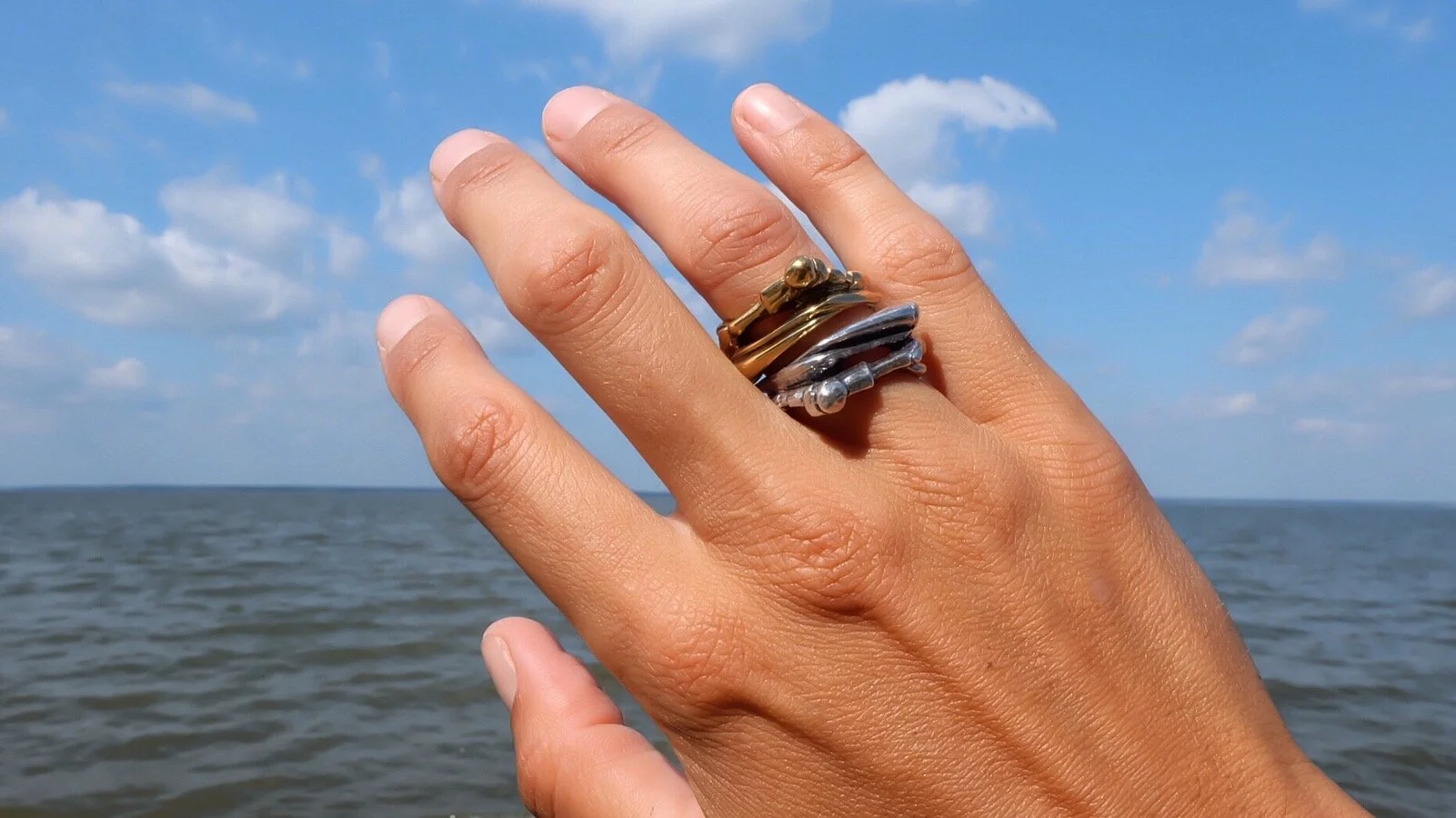 18K Yellow Gold Crab Ring