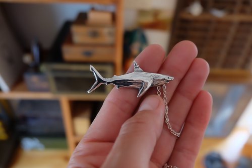 OCEARCH Large White Shark Pendant • BROOKE KANANI®