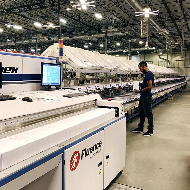 No slow moving here...we have added a complete line of sorters that meet our clients' high-speed mail processing needs and now enable us to process more than 3 million pieces of mail each day.