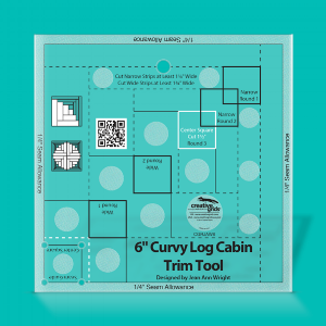 Curvy Log Cabin Trim Tool Video: https://www.creativegridsusa.com/products/CGRJAW6