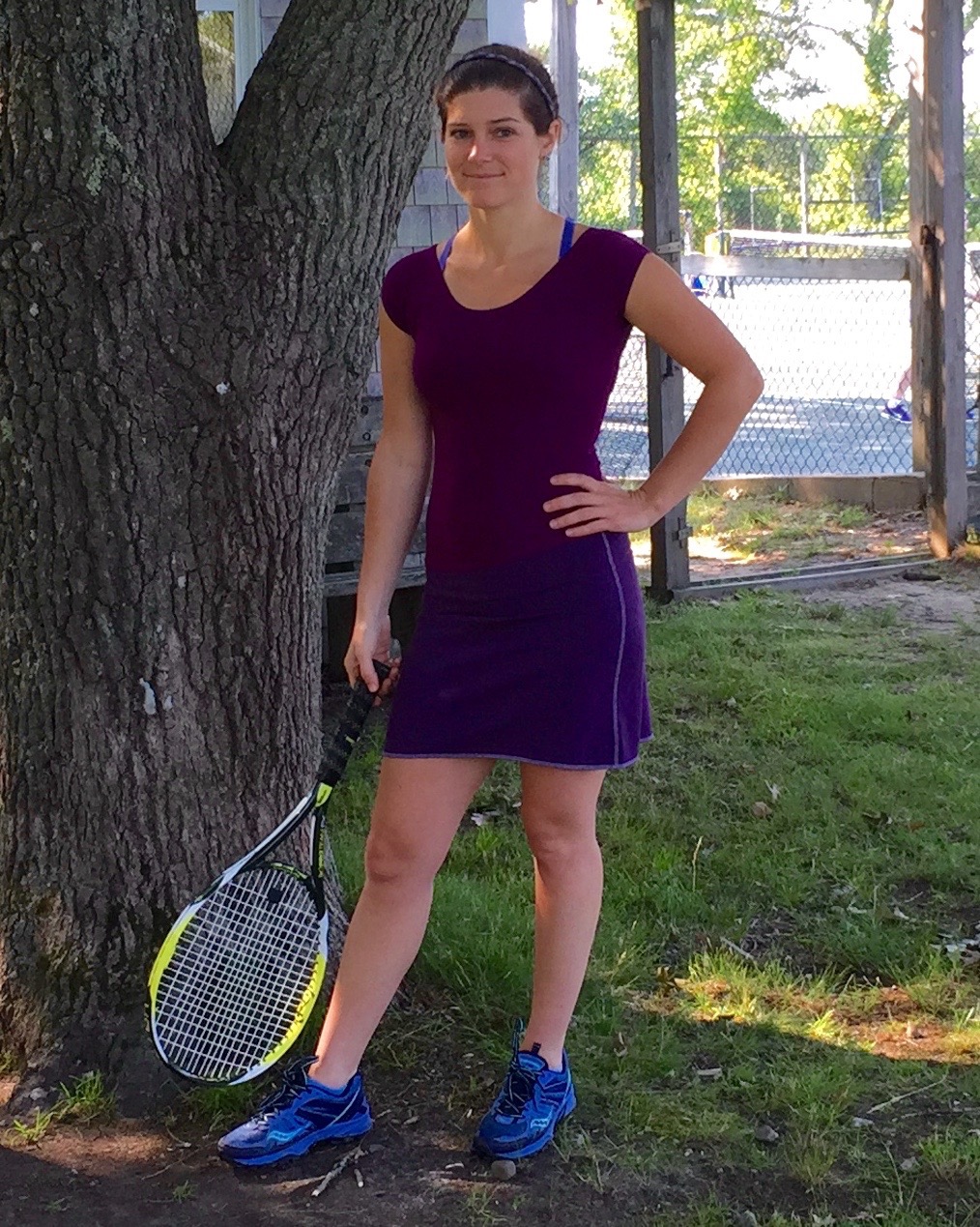 Bamboo Cap Sleeve Top and Sports Skirt