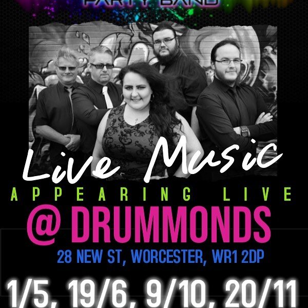 Dates for your diaries - 
We&rsquo;re delighted to have been asked back to play at Drummonds!
Amazing venue, and we can&rsquo;t wait to play here again!

See you there!

#livemusic #functionband #partyband #spektrum