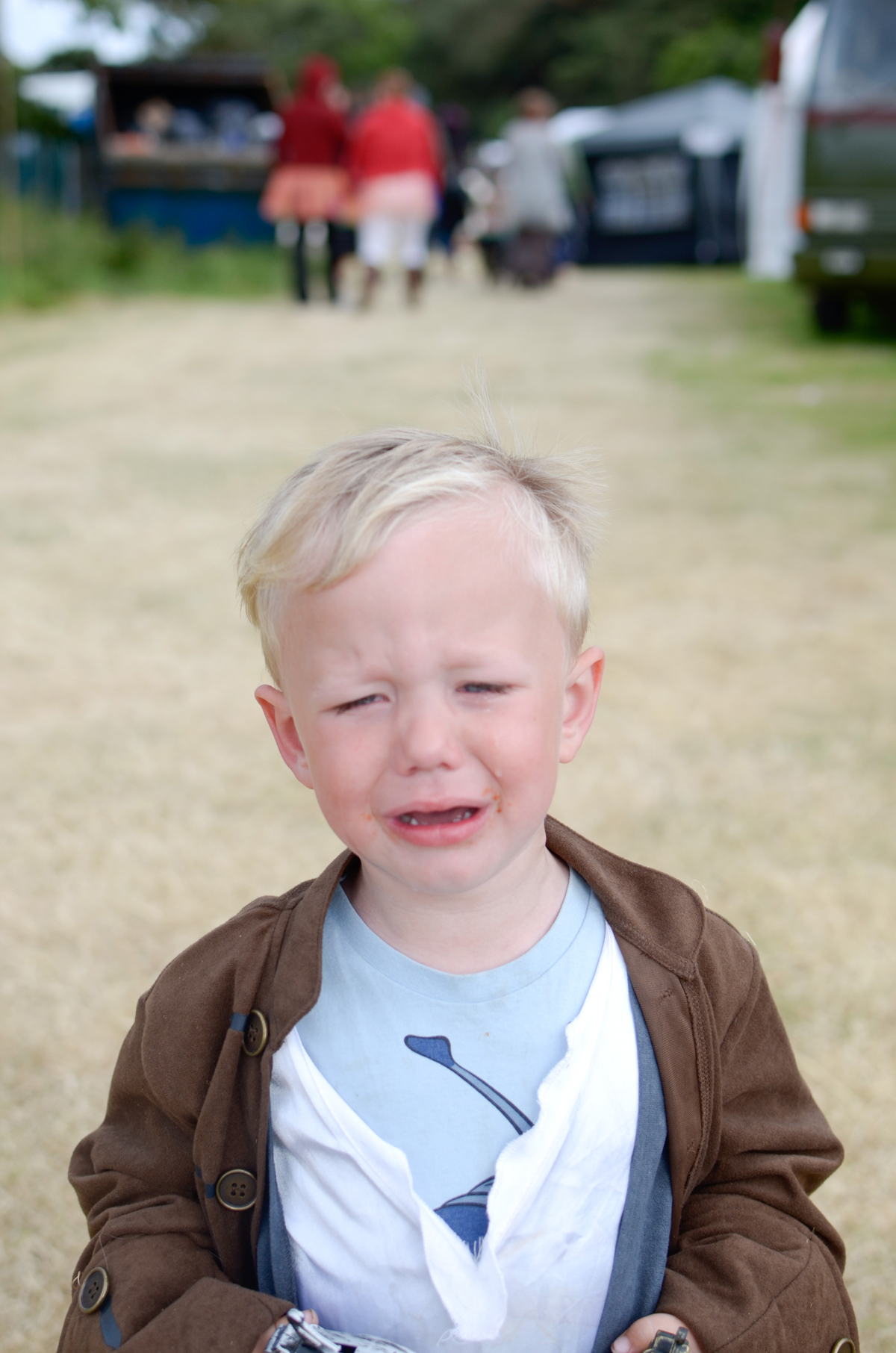 The tears when it's time to leave...