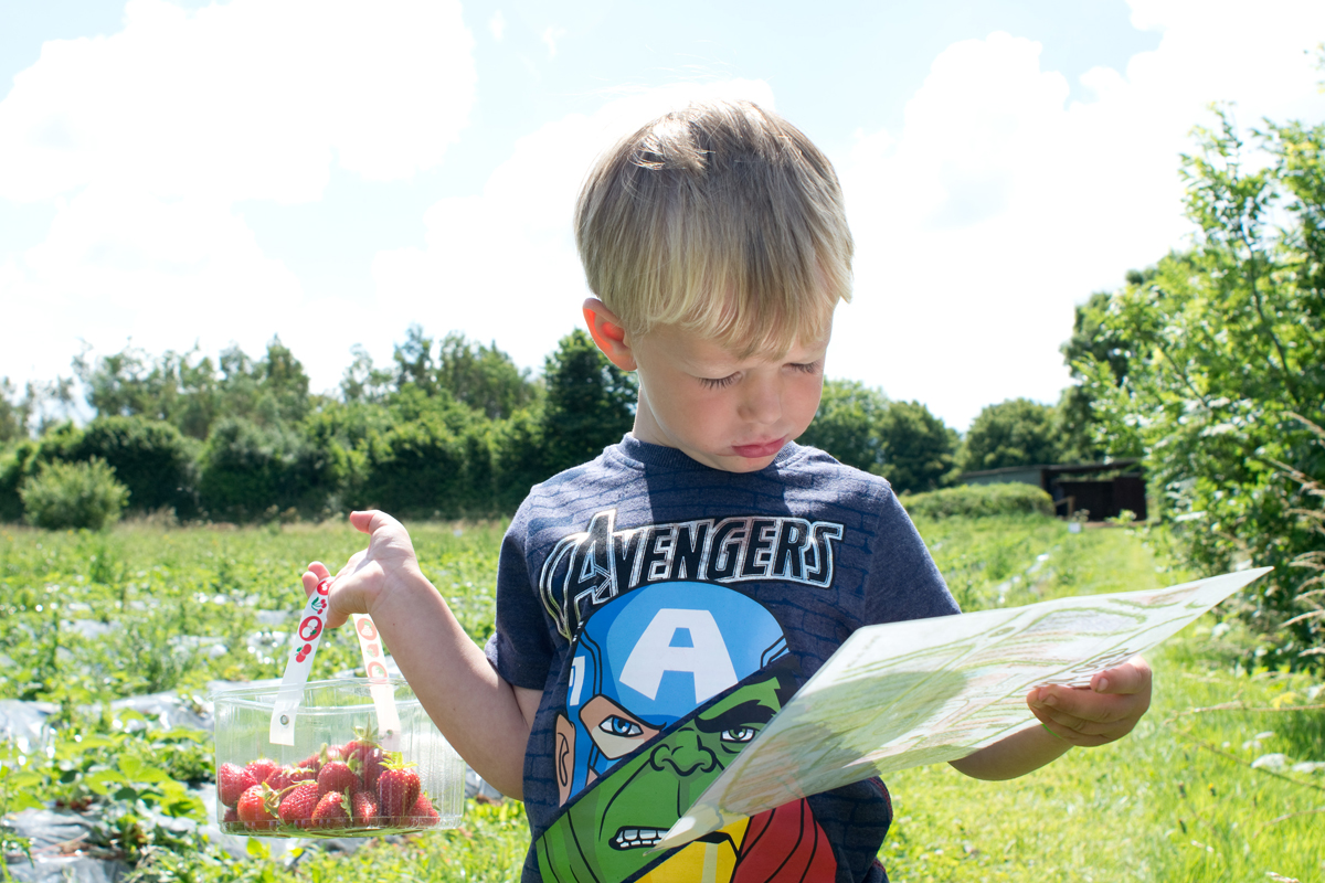 As much as Harrison did not want to leave Bob the Goat, It was time for a little map reading, in search for the raspberries. 