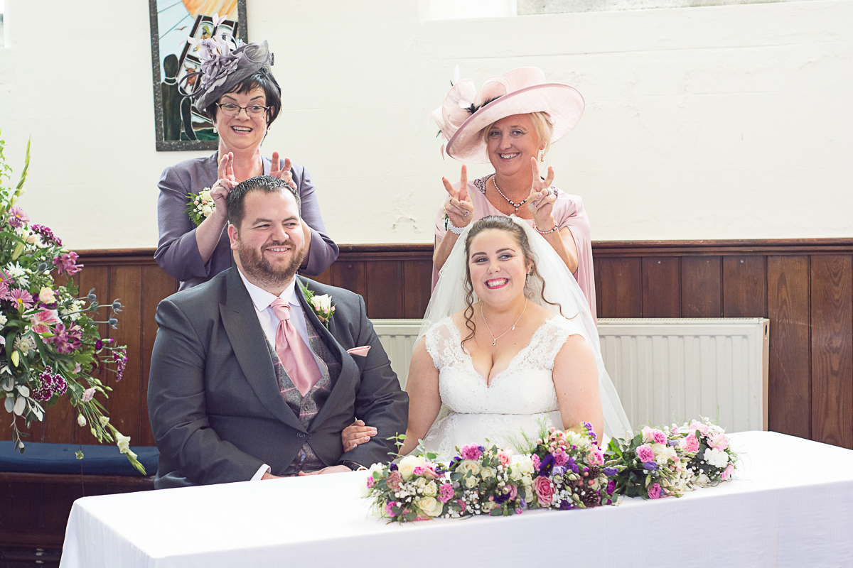goofball moments with the mothers of the bride and groom