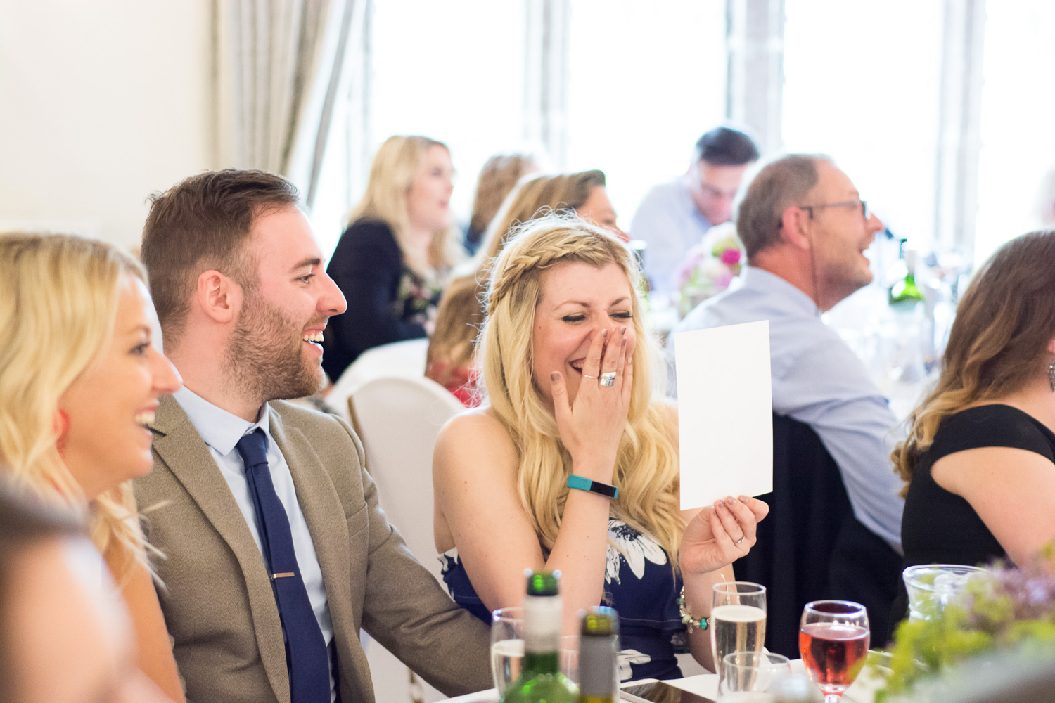 embarrassing photos shared during speeches at boringdon hall wedding