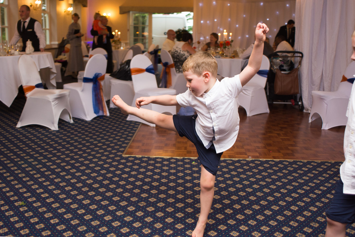 big running kick at The Lord Haldon Hotel in Devon