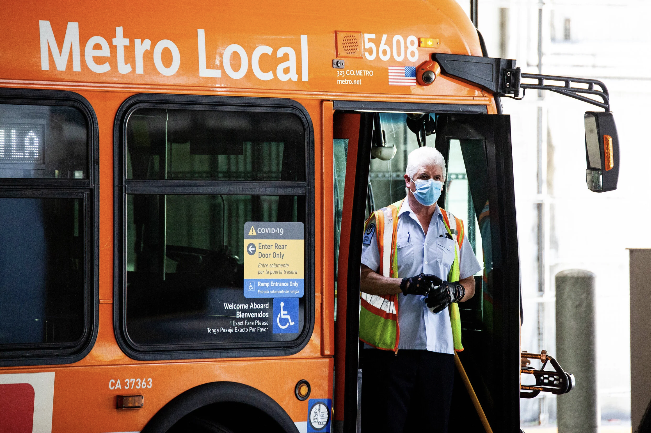  Metro Bus Driver at the start of the COVID 19 Pandemic 