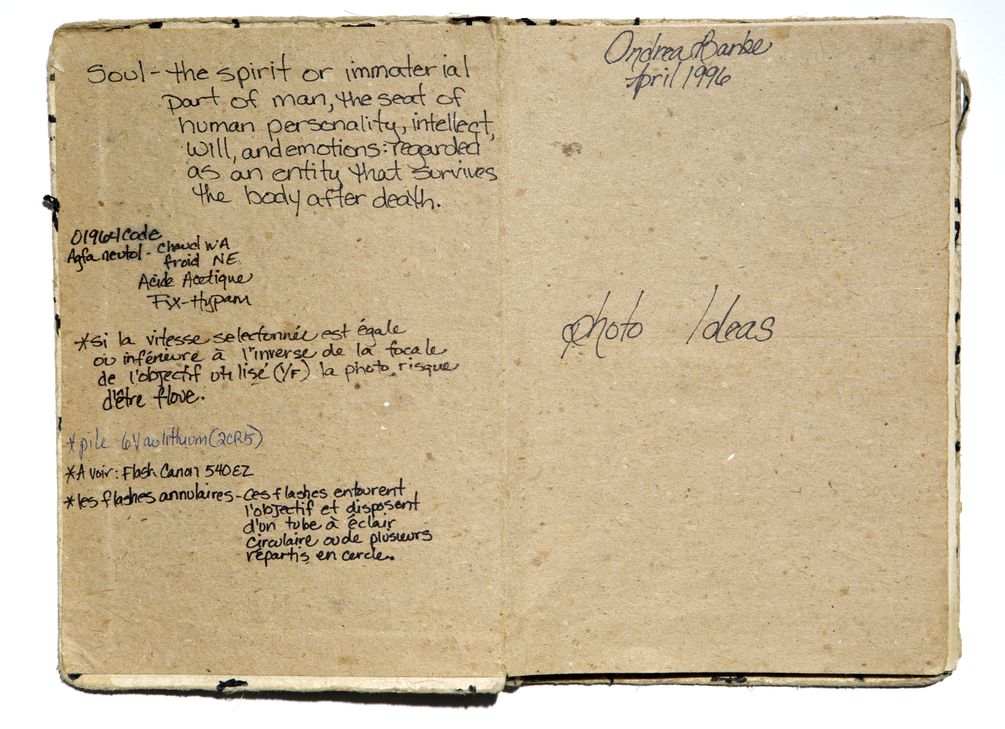 First Photo notes