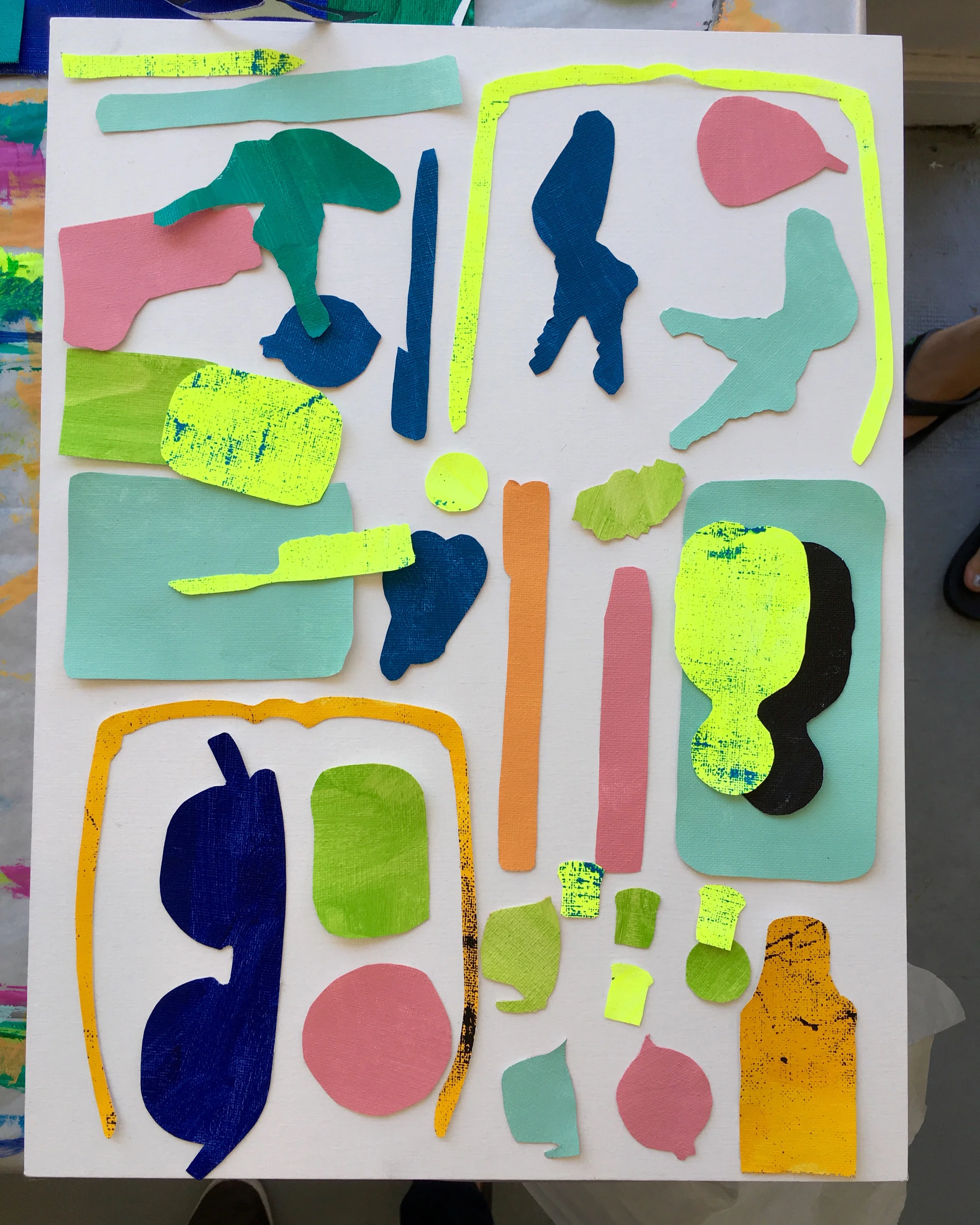 Shapes traced from objects shared at community image sourcing events, image courtesy Carey Lin and Irving Street Projects