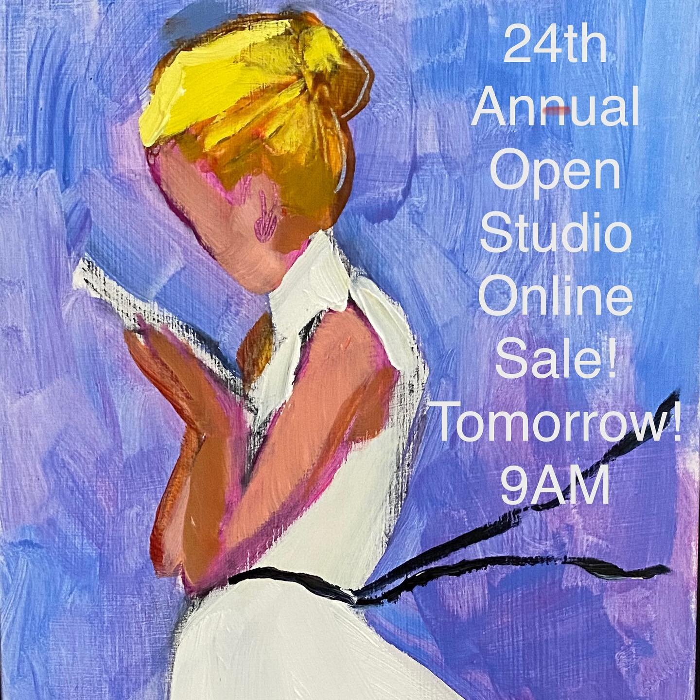 Treat yourself here at the end of this just...year ... new paintings and lots of sale price paintings and everything you need for a cheer up! Hope to have it live at 9 on the dot! Thanks for 23 great years and yes! we will get through this one!!! ❤️❤