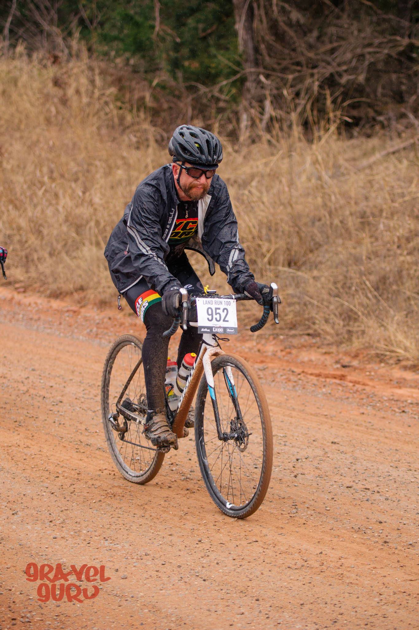 Craig at the 2017 Land run 100. [photo courtesy of gravel guru[