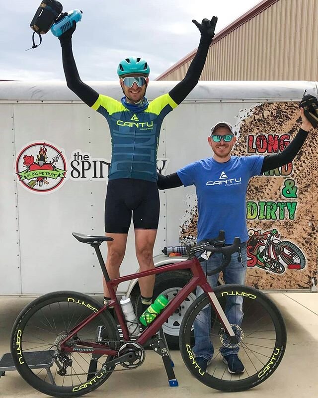 Congrats to Colin for taking the win at the Spinistry Hill Country Hundy and John on his third place! An exciting 100k race that dwindled down to a 6 man breakaway that included John and Colin. An early crash separated John from the front group as he