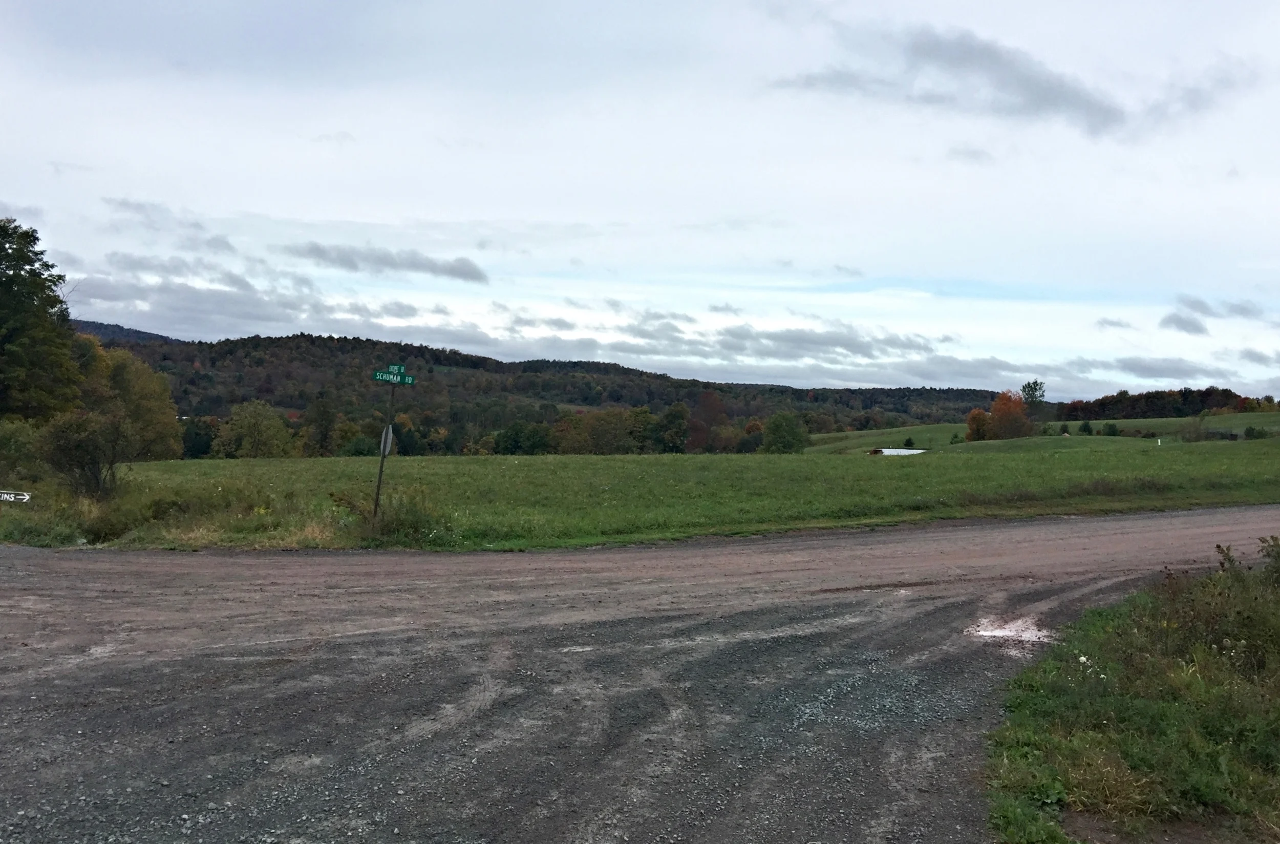 One of many gravel roads in north eastern PA.