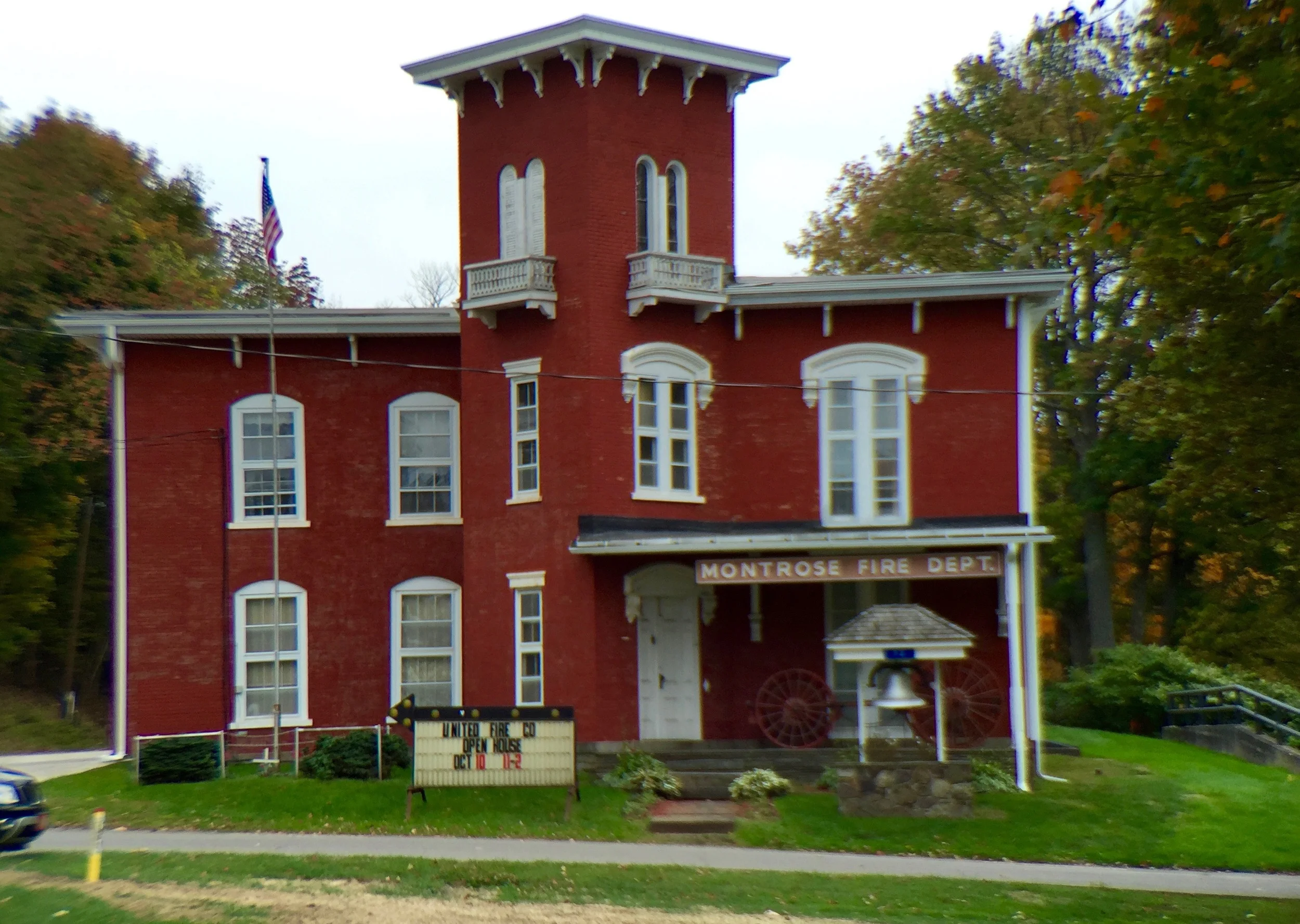 The Montrose Fire Department on the way out of town.