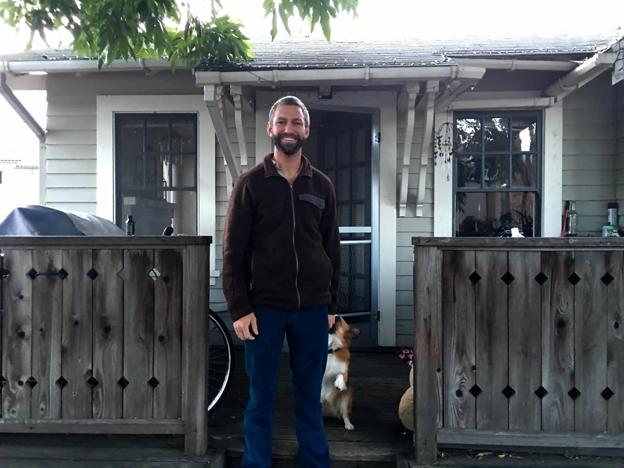 Central Coast ED Justin Hitchcock in front of his home.&nbsp;