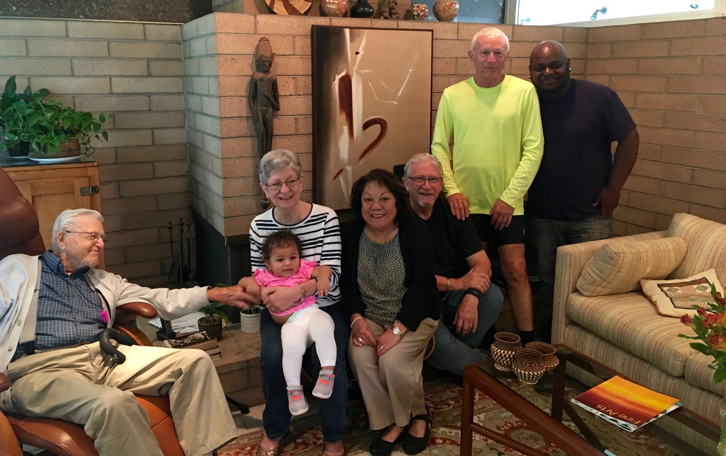 Great Grandparents, Grandfather, Great Aunt and Uncle, Dad.&nbsp;Missing is Mom -&nbsp;Beth, who took the picture.&nbsp;