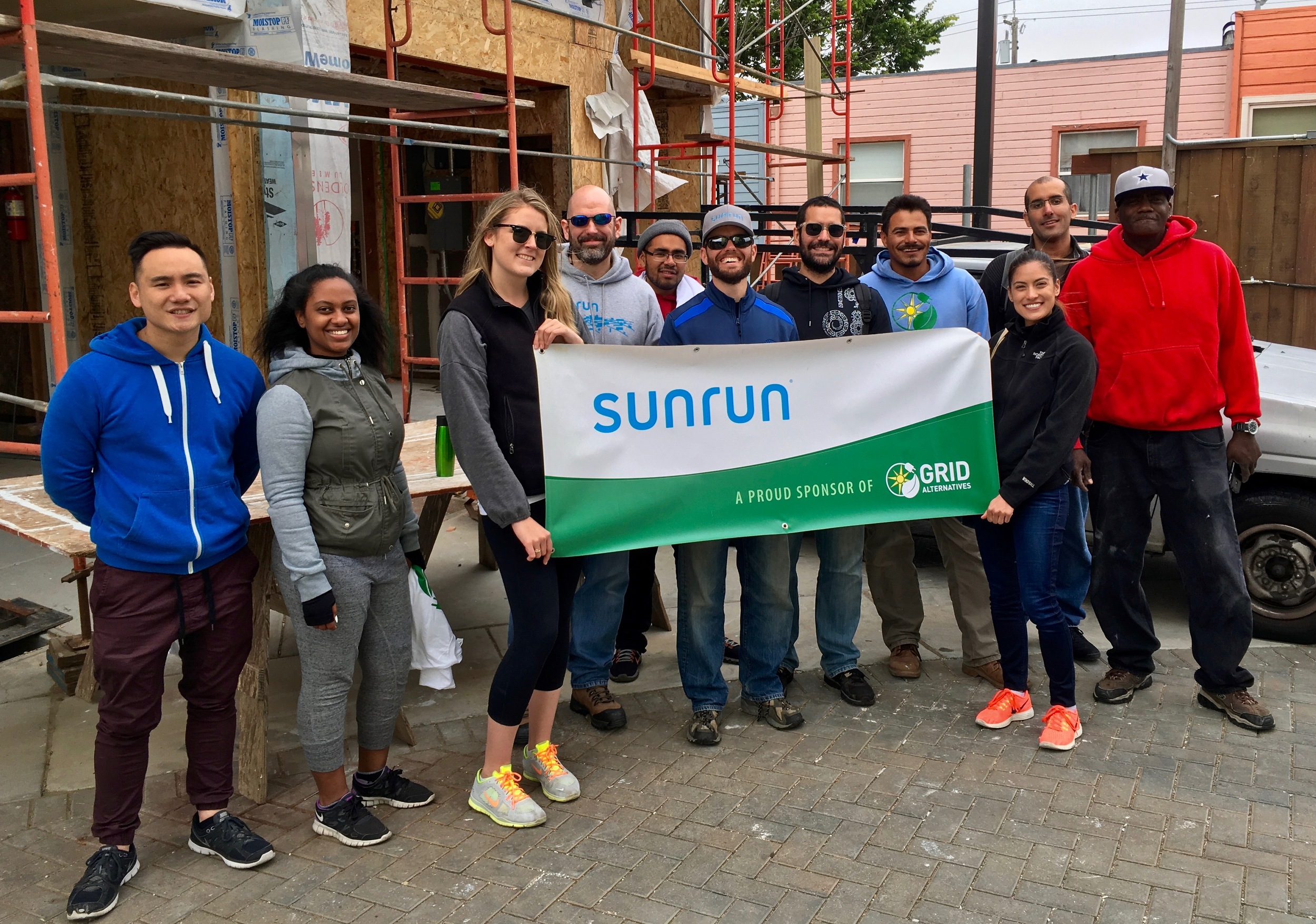 The installation team in Daly City. What a great day it was! 