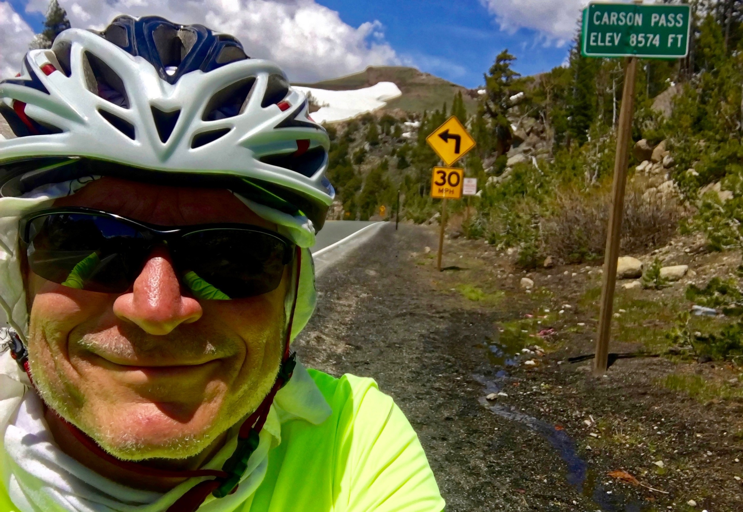 A selfie of me at Carson Pass. This was the route used by the original Mormons, and once was called the Emigrant Trail. 