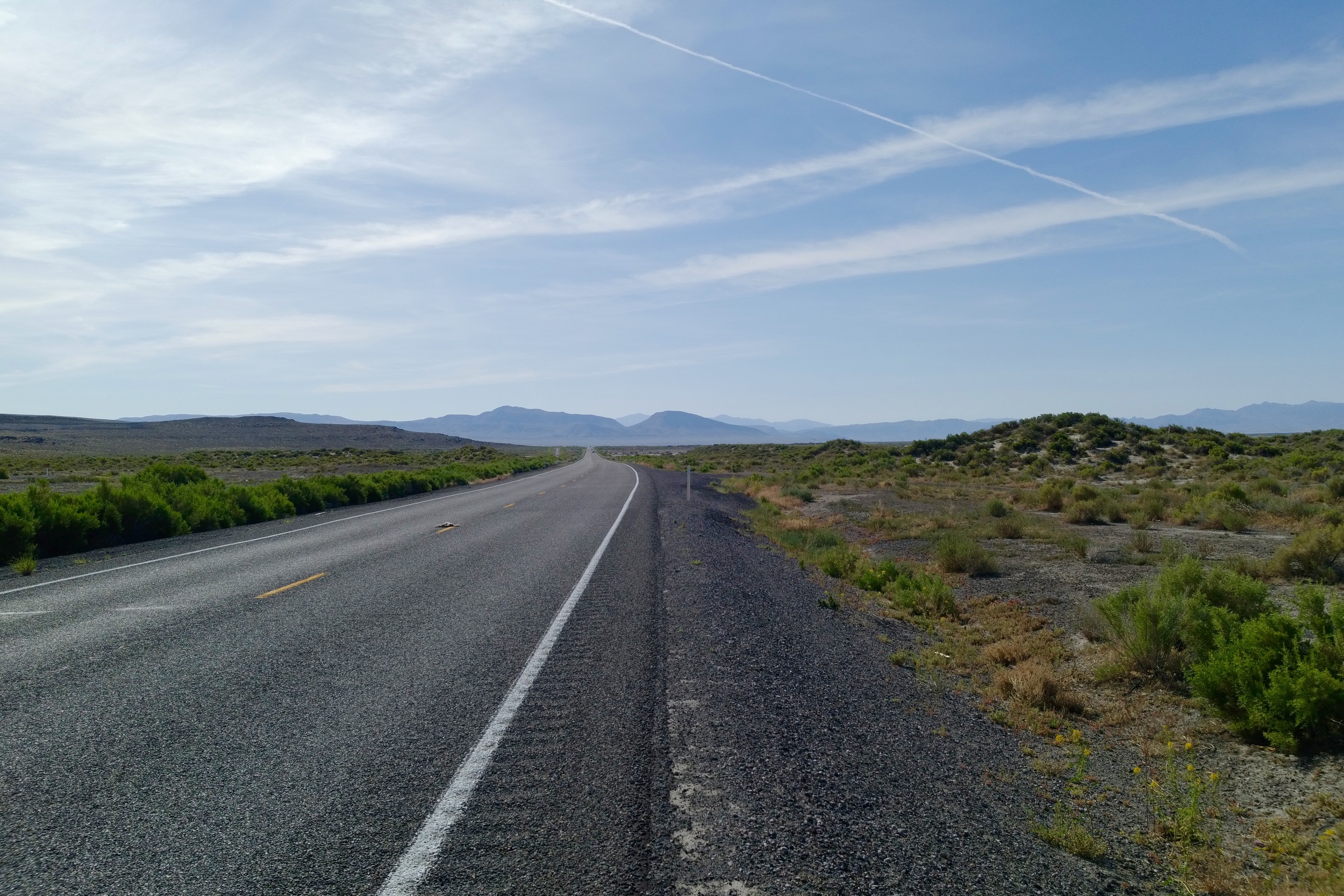 Highway 50 out of Fallon is the famous "Loneliest Highway in the World", which i don't think is true now - a few days later I was on 21 coming into Utah, and that was far lonelier - maybe one car passed ever hour...