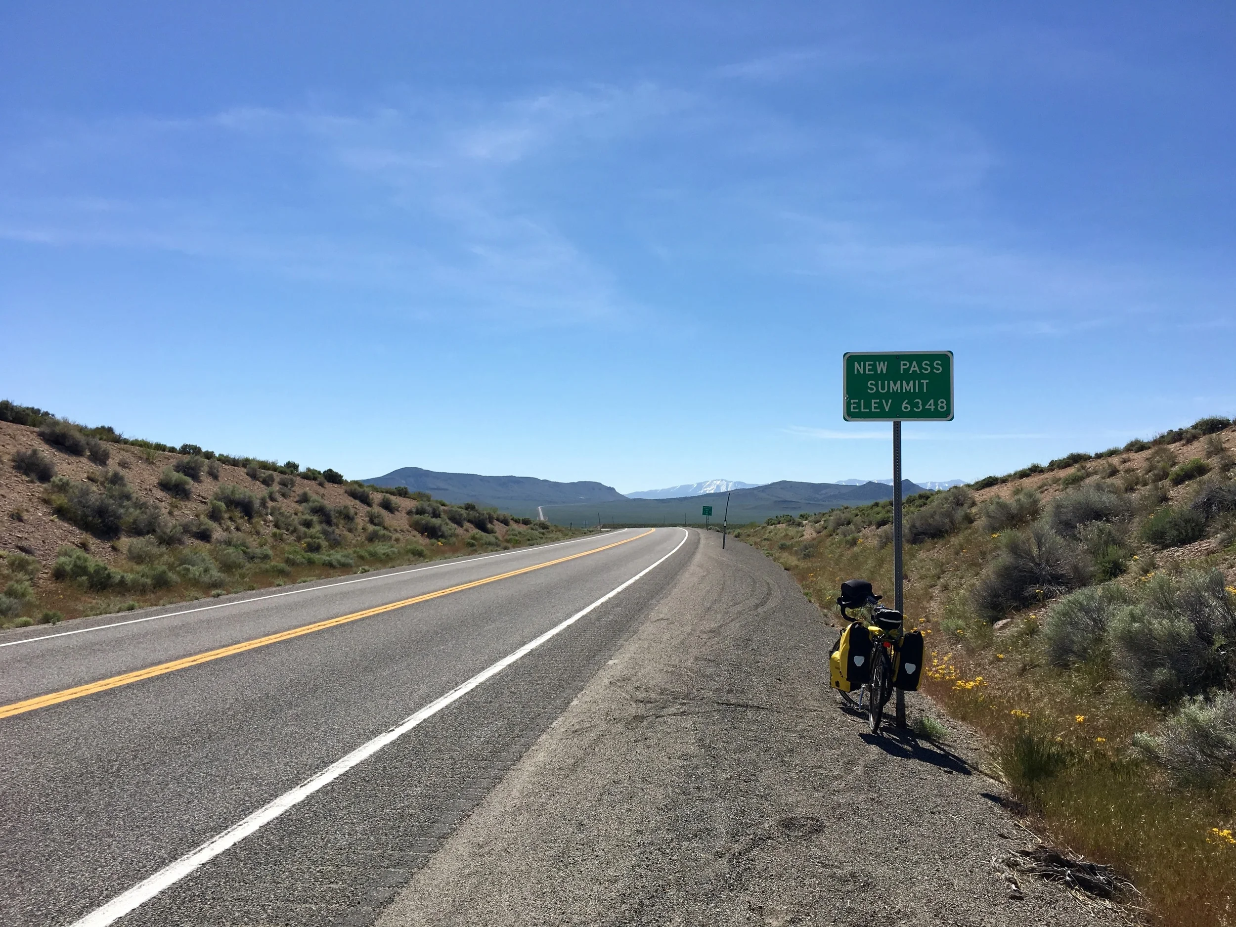 Out of Austin on the way to Ely. Each day seems to bring a bigger challenge in heat, wind and passes.&nbsp;