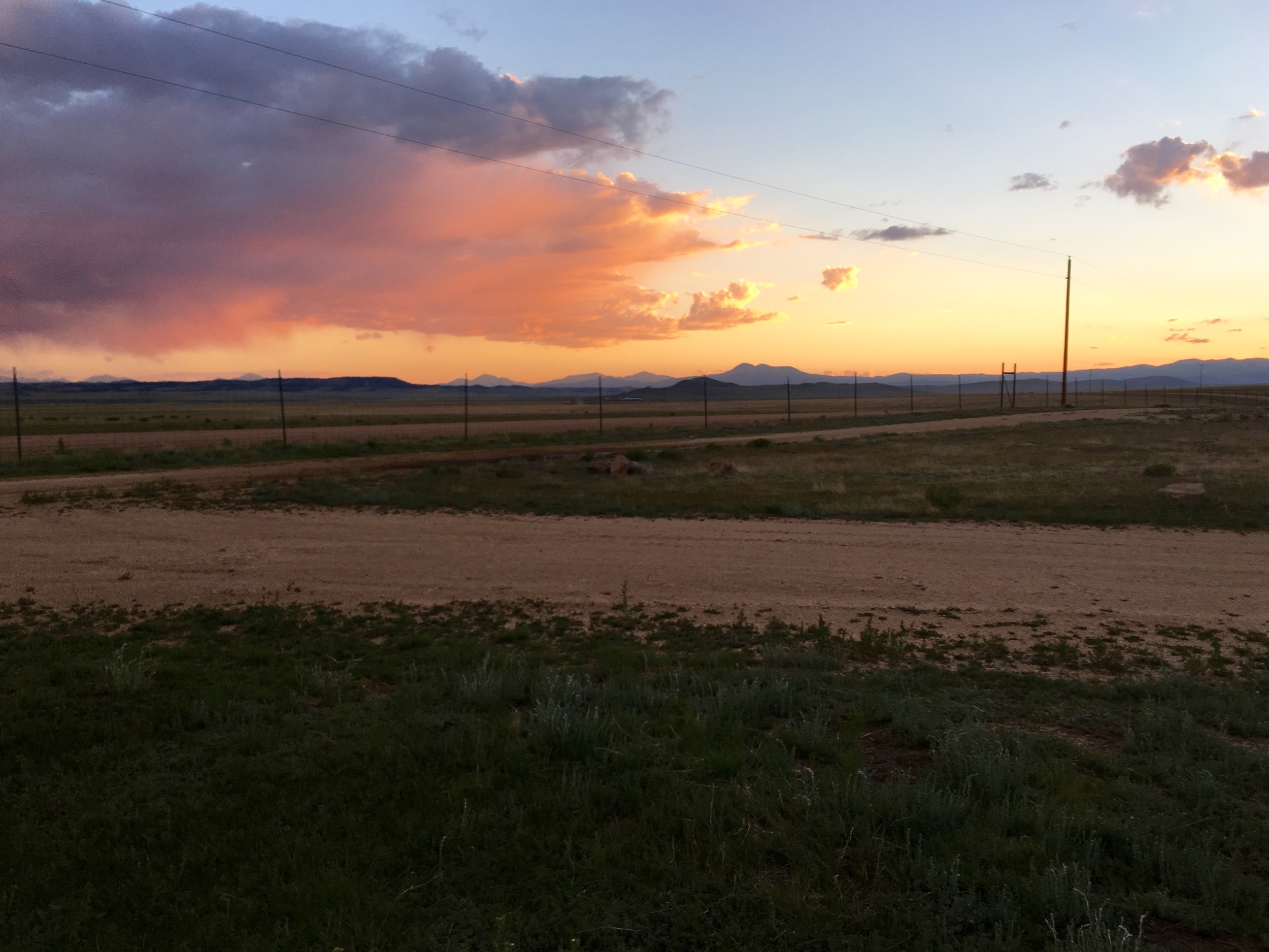 All things come to an end. After wind and rain, I was treated to this sunset. 