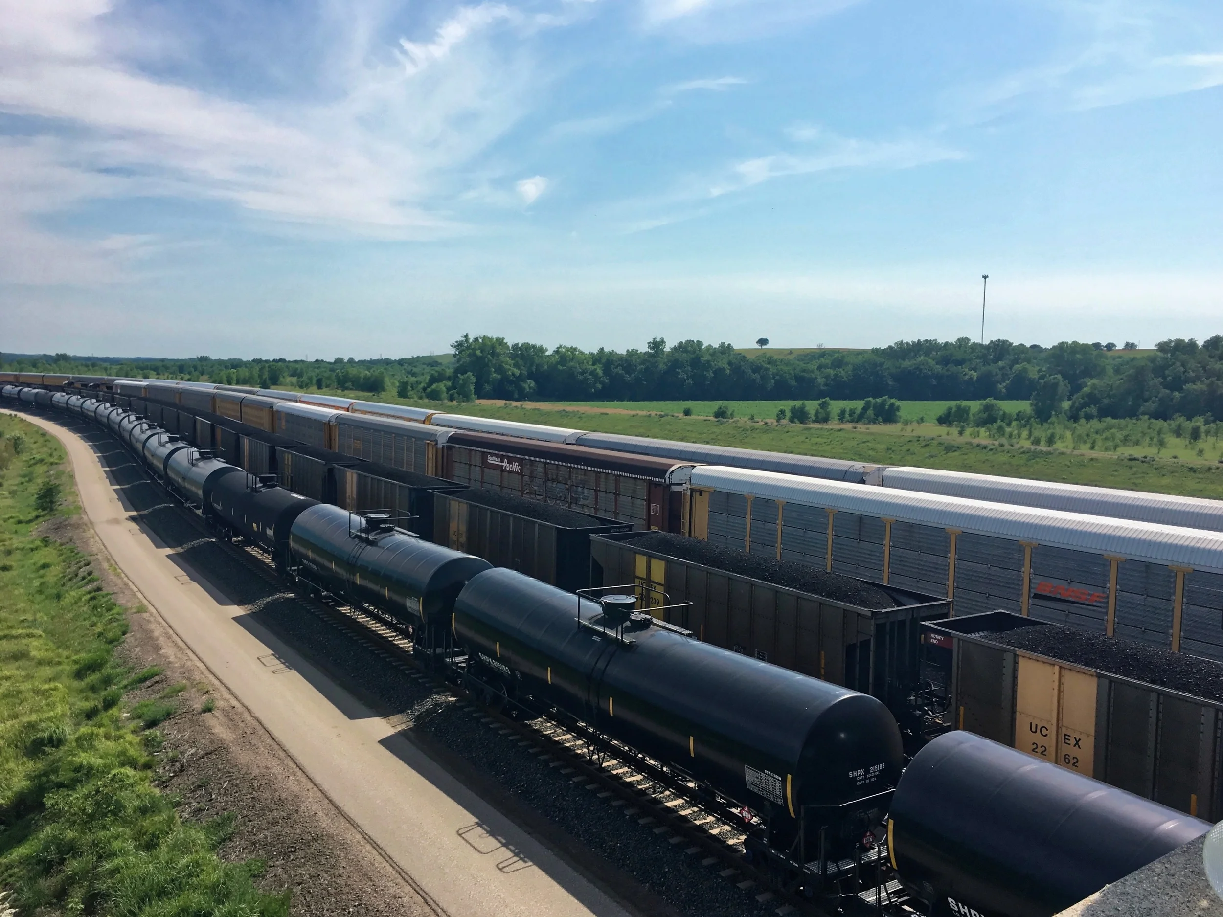 A coal train moving through Missouri.&nbsp;
