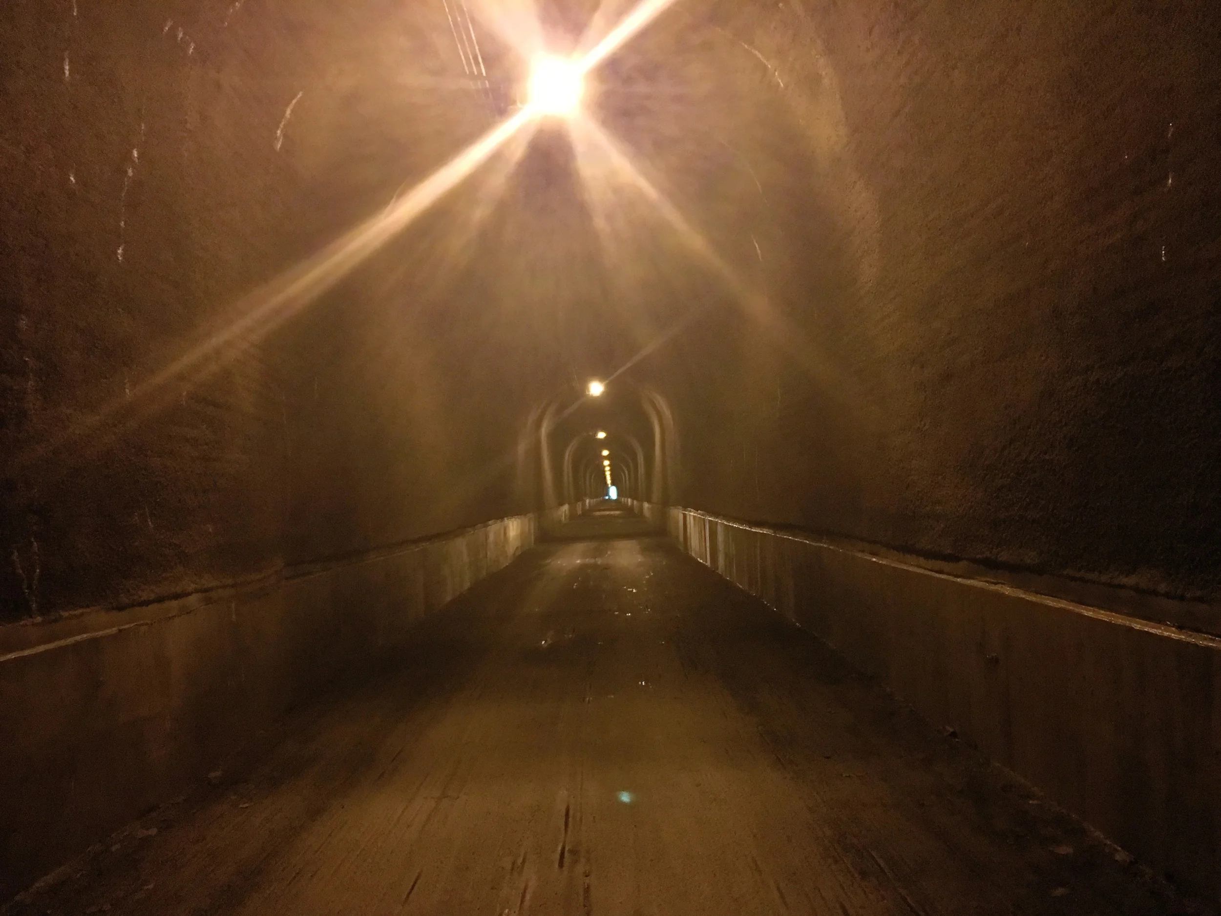 Deep in the tunnel.&nbsp;