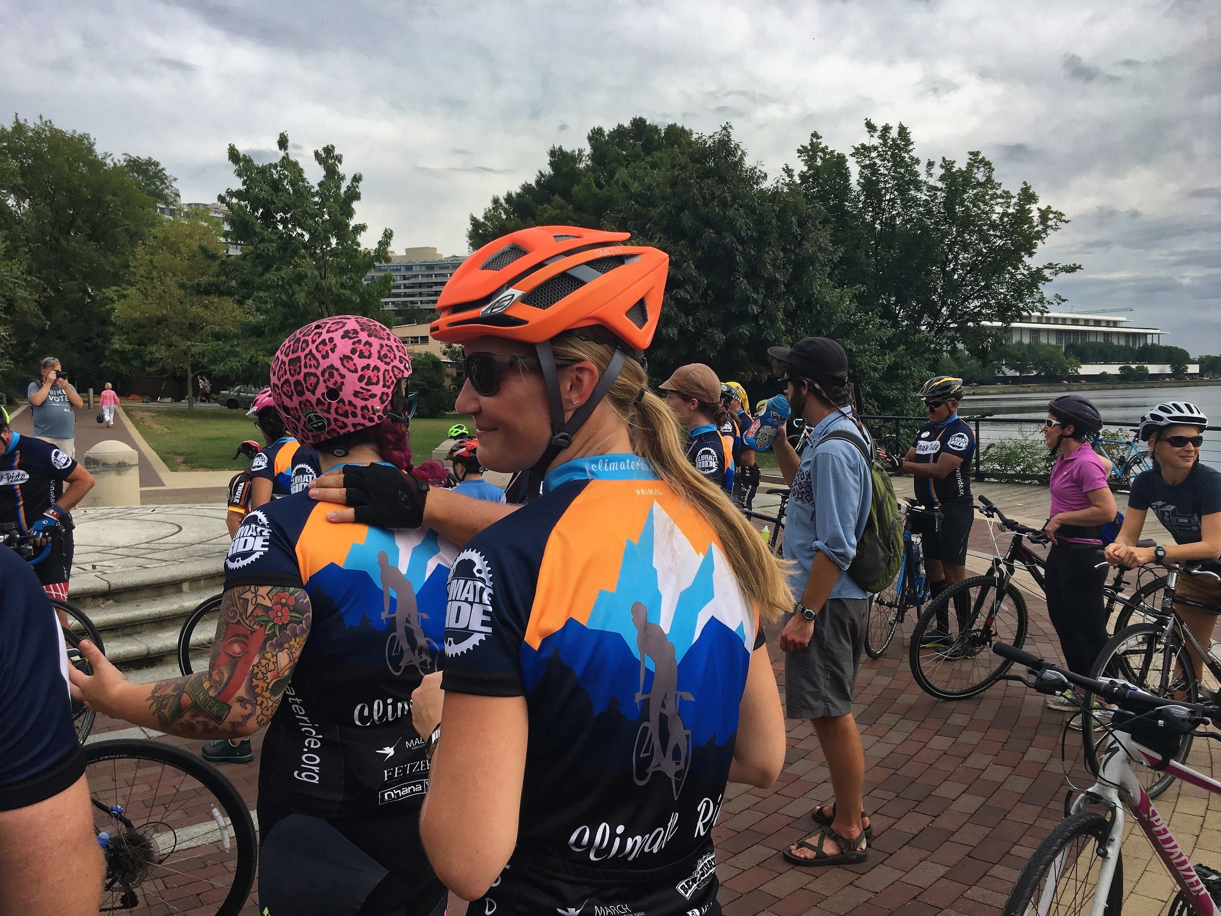 Organizing for the ride to the Mall