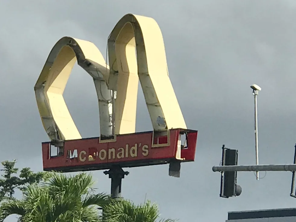 A MacDonald's sign on Roosevelt Ave in San Juan.&nbsp;
