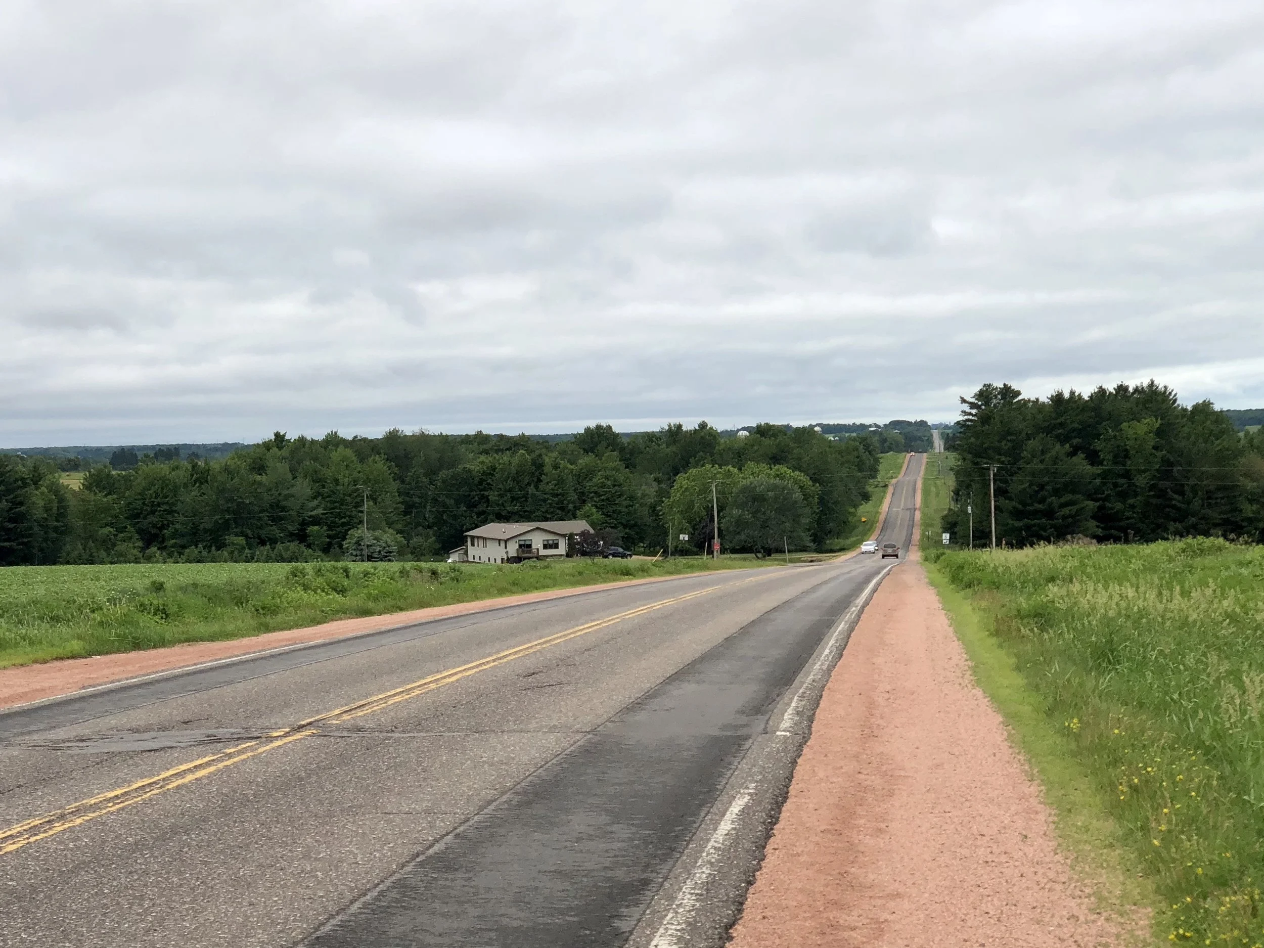 The road to Colby, WI. 