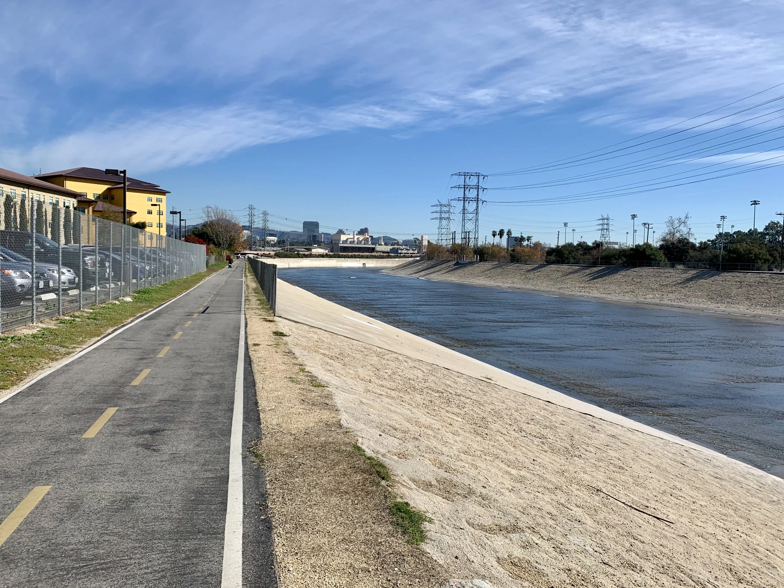 The Los Angeles River Cycleway.