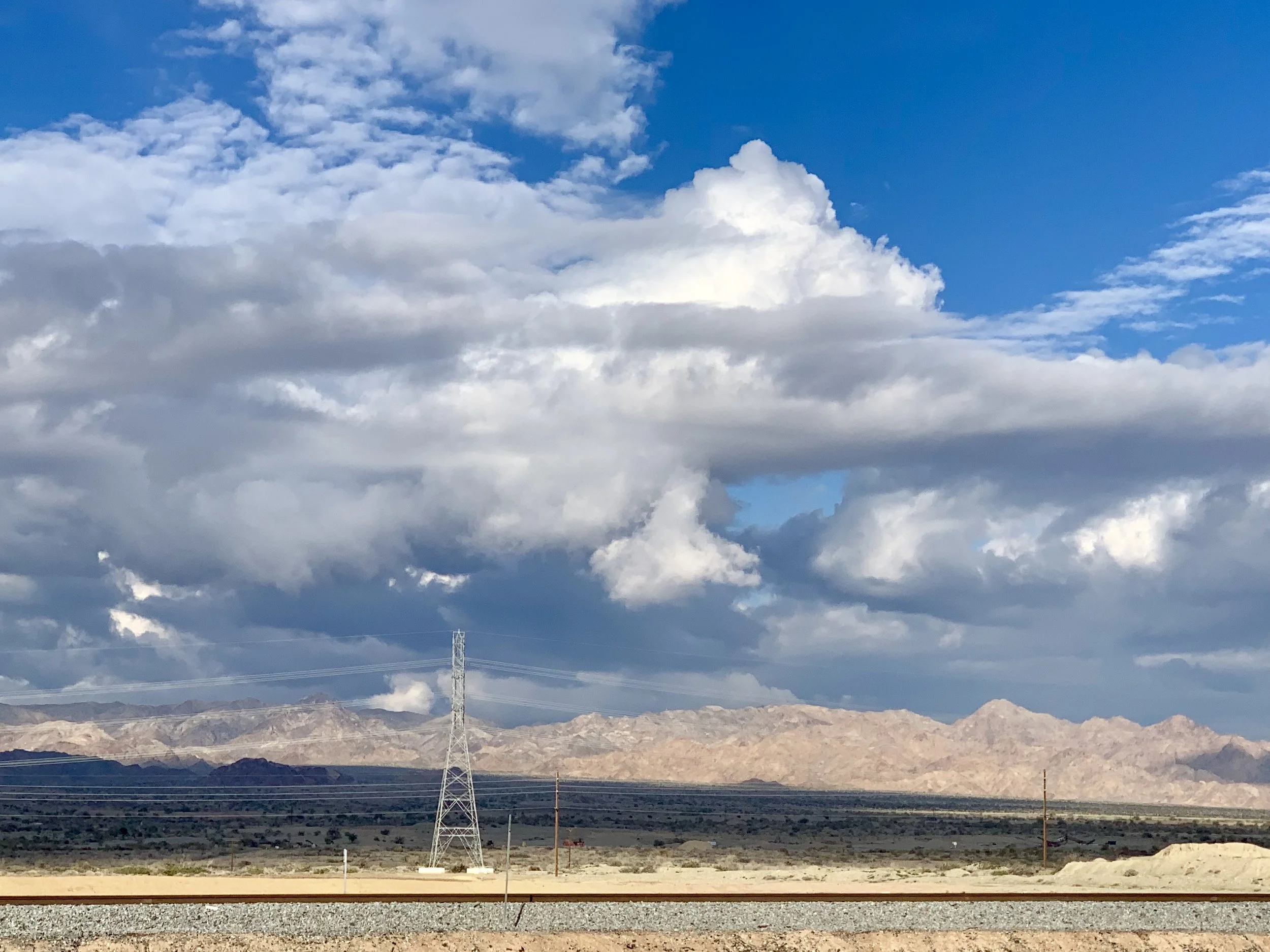 Looking east away from the Salton Sea toward Joshua Tree National Park. Someone told me that Joshua Tree poachers were in the Park because of limited staff during the government shutdown. If that's true, it's heartbreaking. 