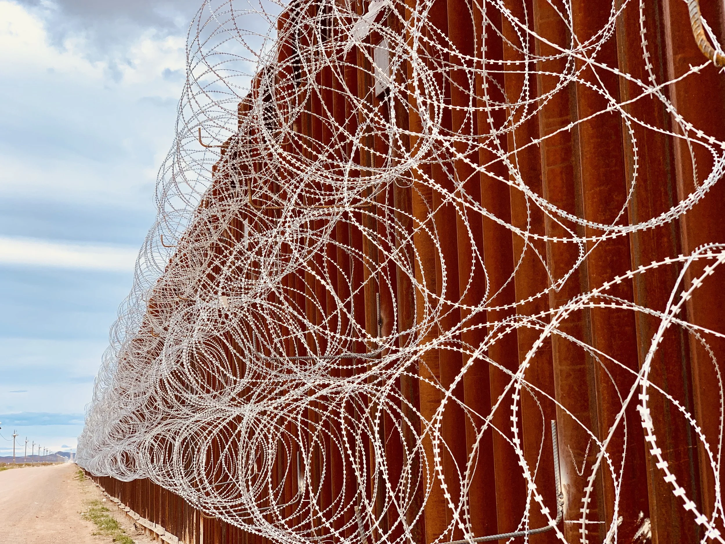 The Border Fence in Doulgas, AZ