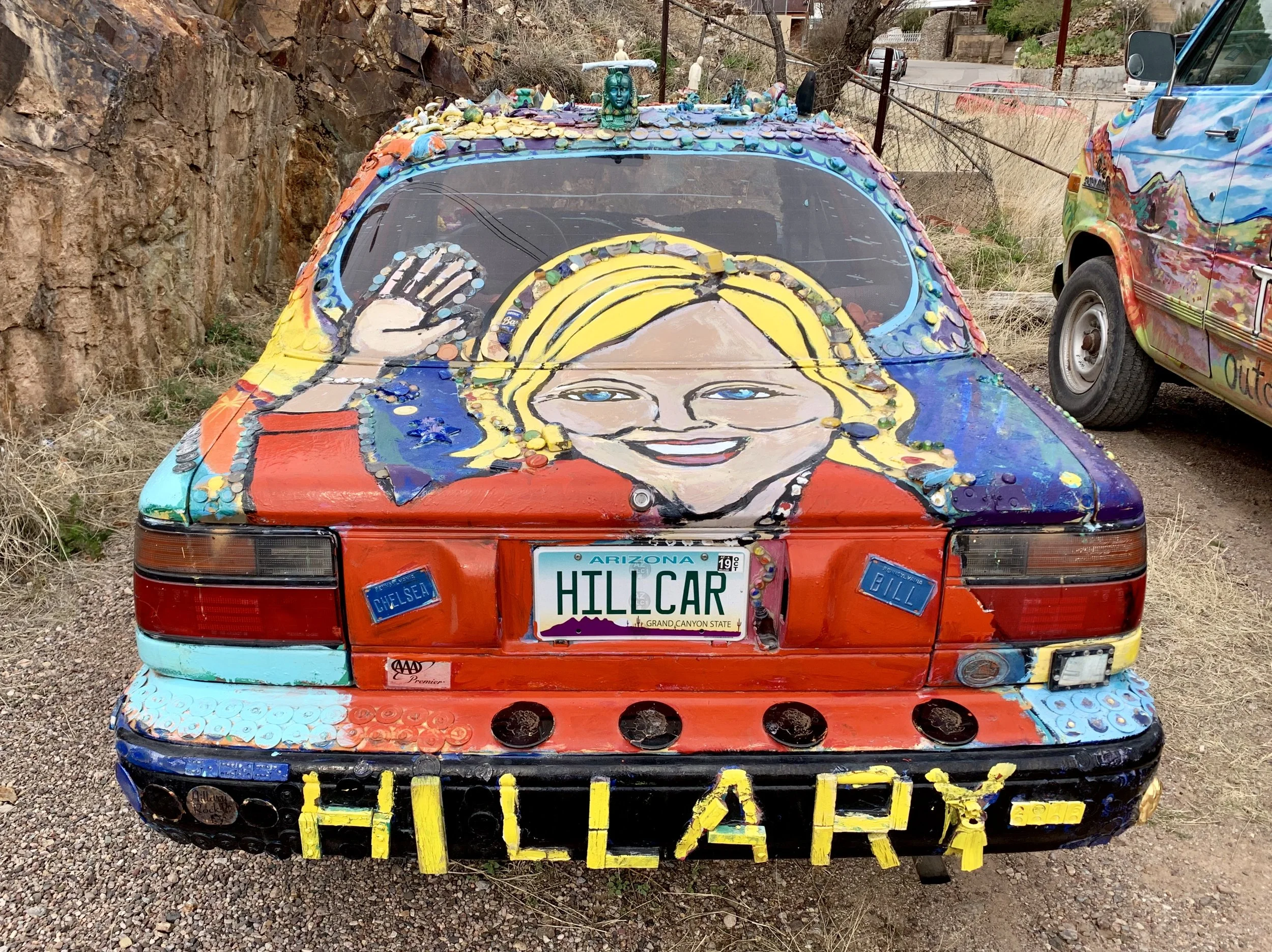 And who says everyone in Arizona is a Republican? Someone still drives this car around.