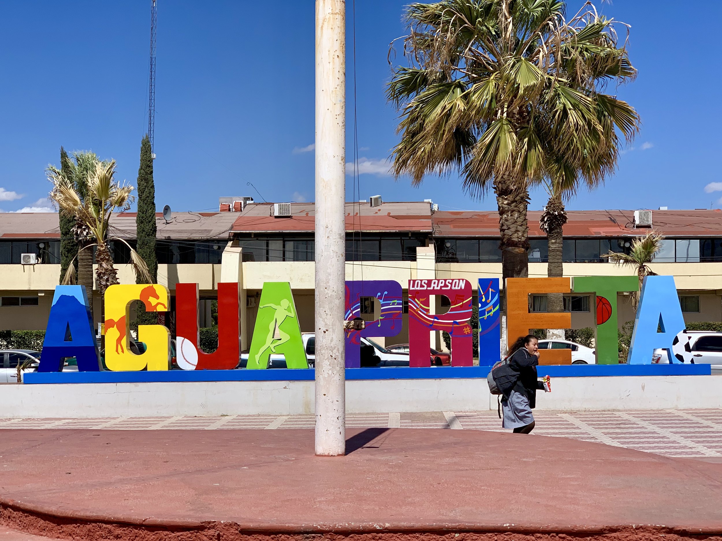 The main square in Agua Prieta.